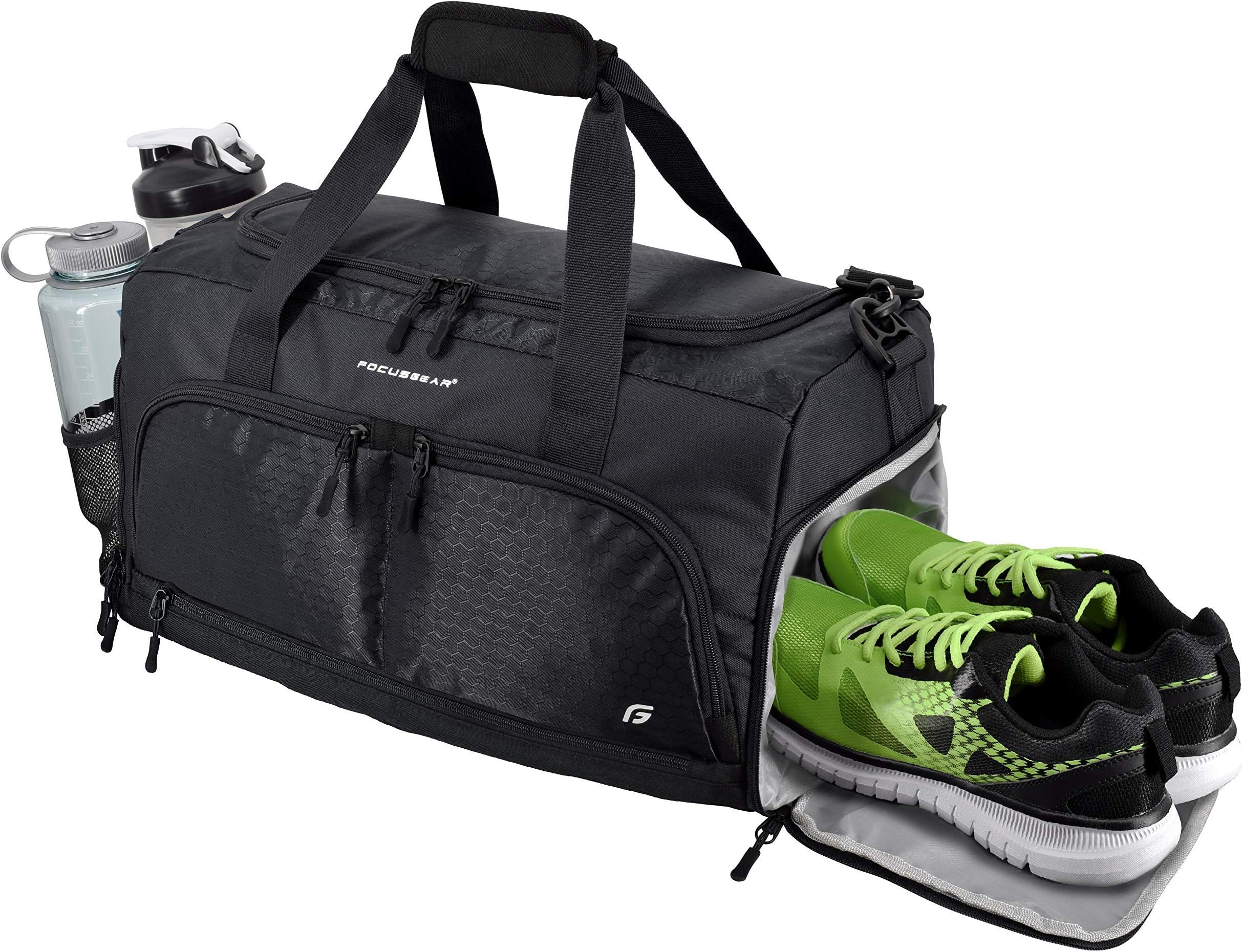 Ultimate Gym Bag 2.0: The Durable Crowdsource Designed Duffel Bag with 10 Optimal Compartments Including Water Resistant Pouch