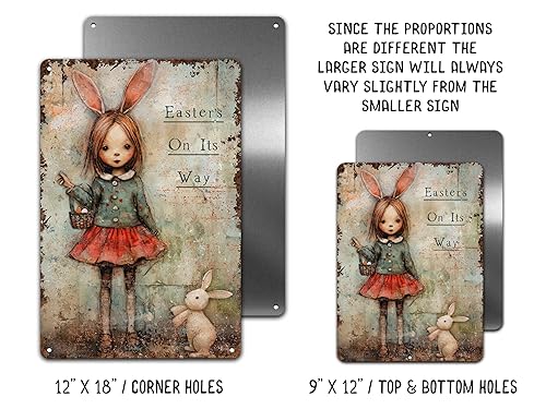 Miniatura 2 de Easter Decoration Mantel Art Metal Decor Sign Indoor Outdoor Use