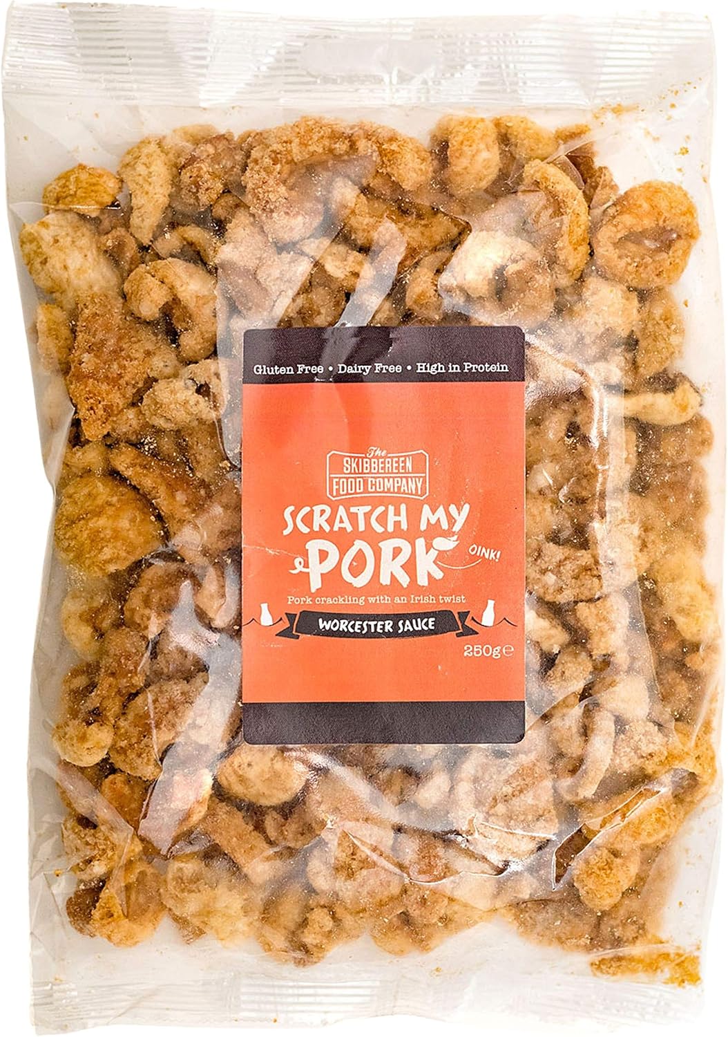 Scratch My Pork Bulk Pork Crackling Worcester Sauce, Gluten Free Pork
