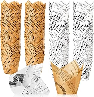 800 Pcs Tulip Cupcake Liners Baking Cups Muffin Baking Cupcake Liners Wr...