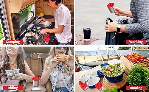 Miniatura 3 de SIGNORAWARE - Juego de 2 saleros y pimenteros a prueba de humedad, para ir de campamento, picnic, al aire libre, cocina, loncheras, juego de