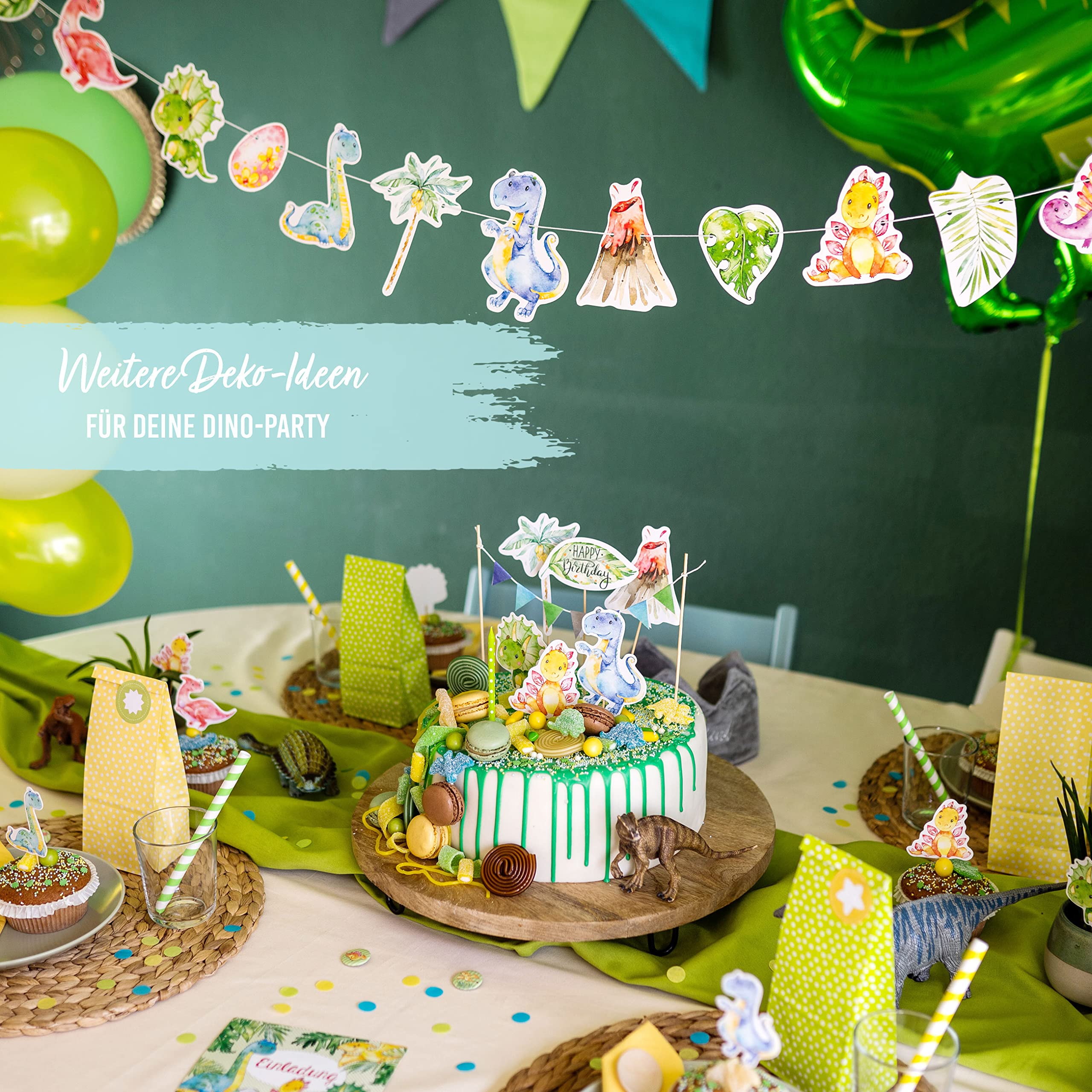 Papierdrachen Birthday Garland Mermaid - Birthday Decoration For