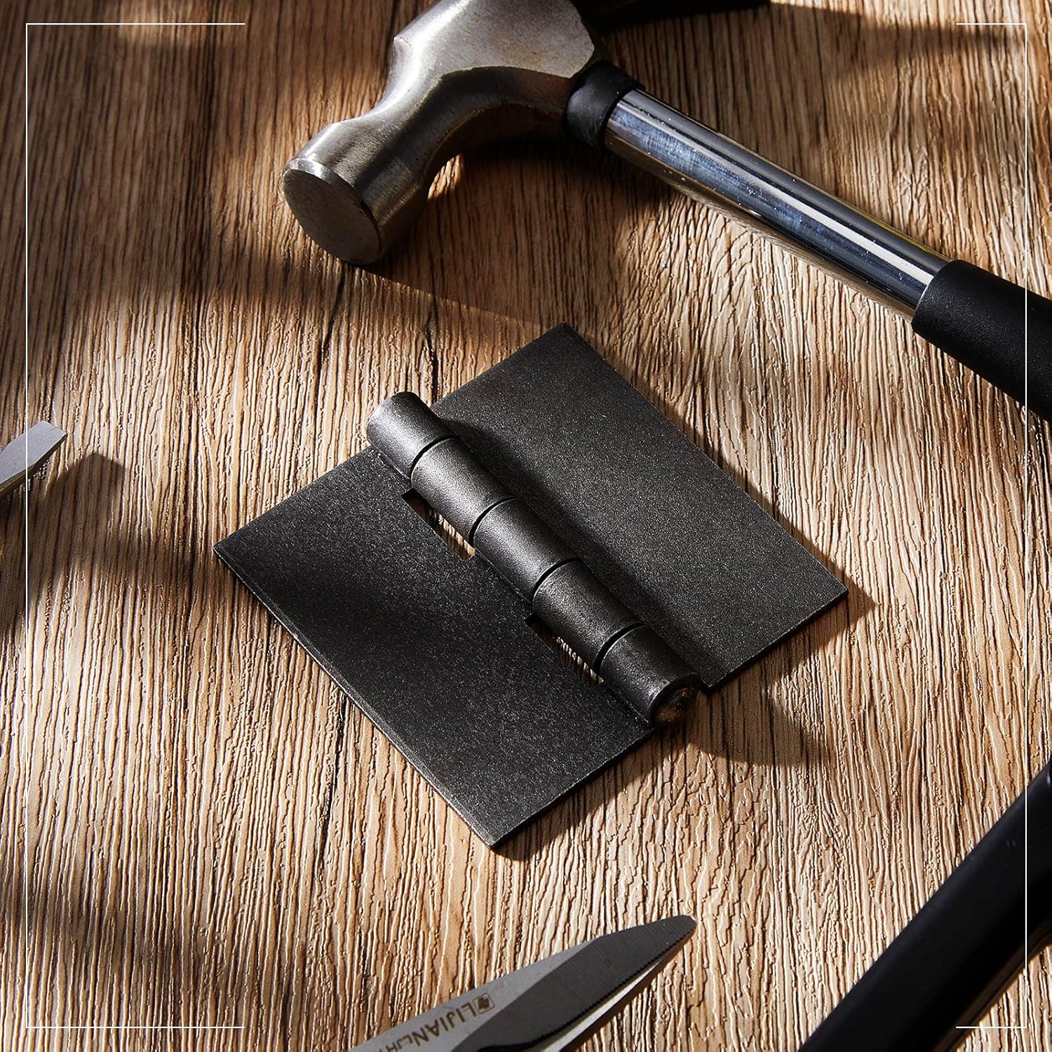 Therwen 1 Pcs Weld Hinges Heavy Duty Steel Butt Hinge Corrosion and Rust Resistant Long Lasting Trailer Gate Hinge for Heavy Gates Doors (3 Inches)