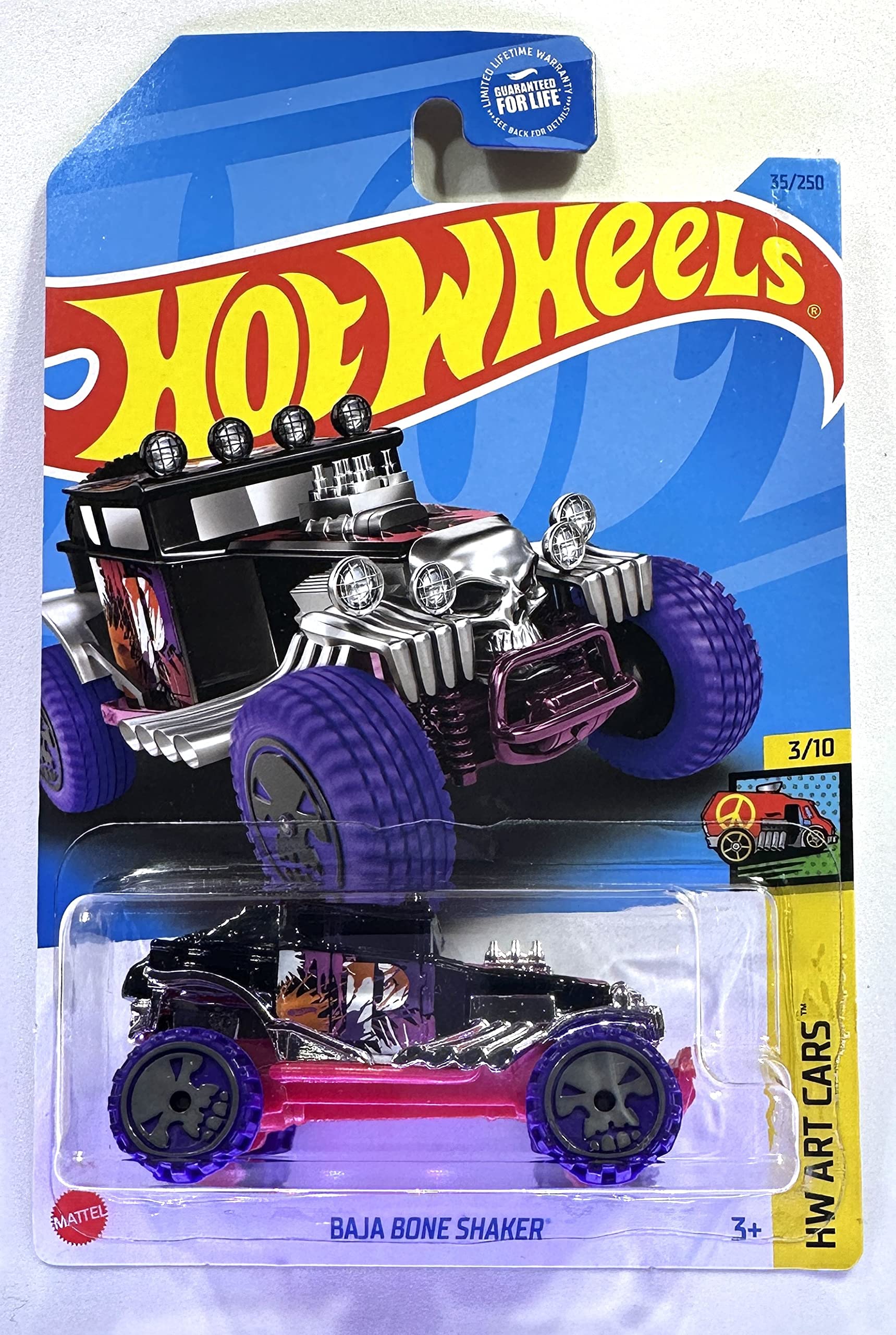 Hot Wheels Bone Shaker ミニカー Amazon.com: Hot Wheels - Baja Bone Shaker - HW Art Cars 3/10