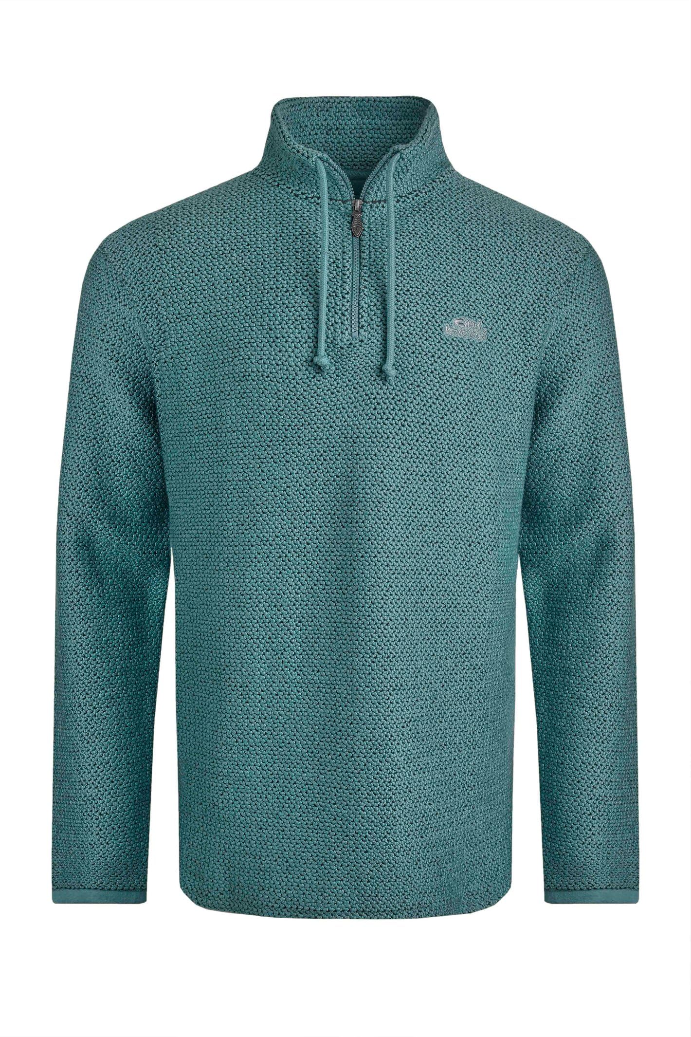 Weird Fish Cruiser 1/4 Zip Macaroni Sweatshirt Mineral Blue Size 3XL. (Jumper/Sweater/Fleece)