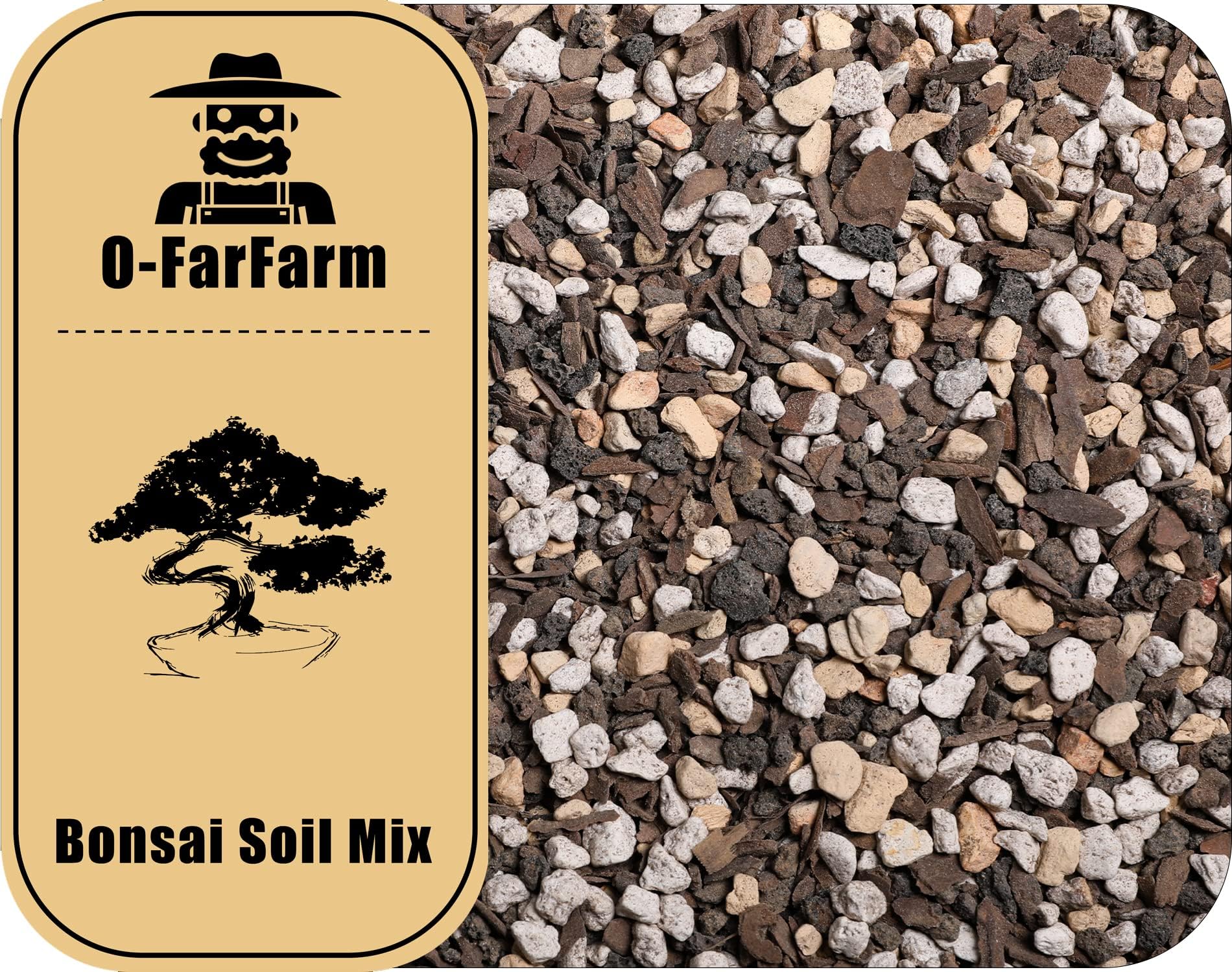 Bonsai Soil Mix Ready to Use 2 Quart, Fast Draining All Purpose Potting Soil for Bonsai Tree, Ideal for Root Development, Made from Akadama, Lava Rock, Pumice and Pine Barks