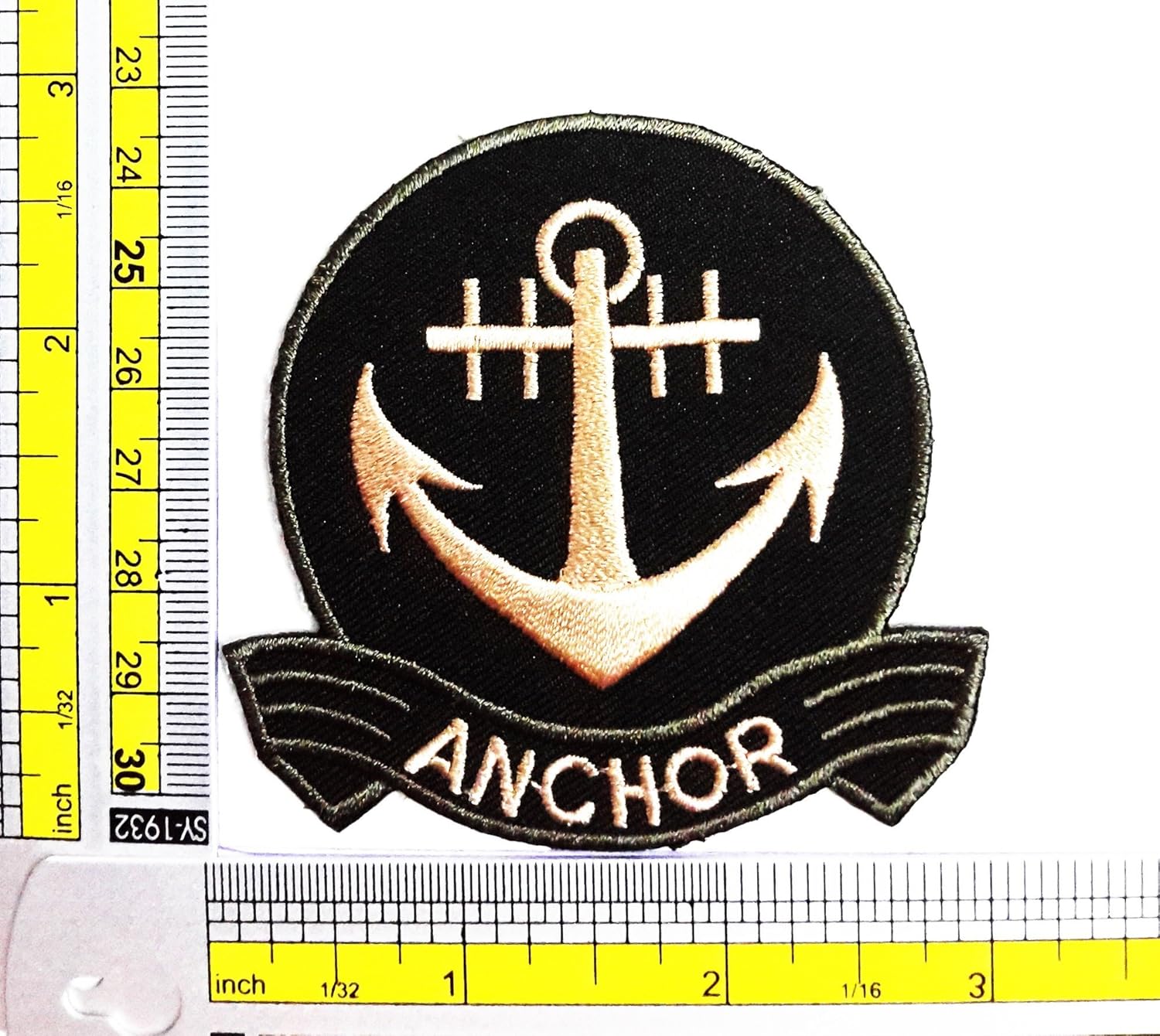 ANCHOR Logo Patch Iron on Applique Embroidered Jacket T