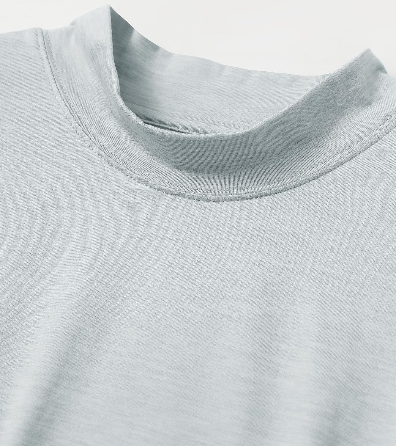 M MAELREG Long Sleeve Shirts for Men Thermal Mock Neck Turtleneck Shirt Heather Basic Golf Pullover Tops Undershirt Sweater