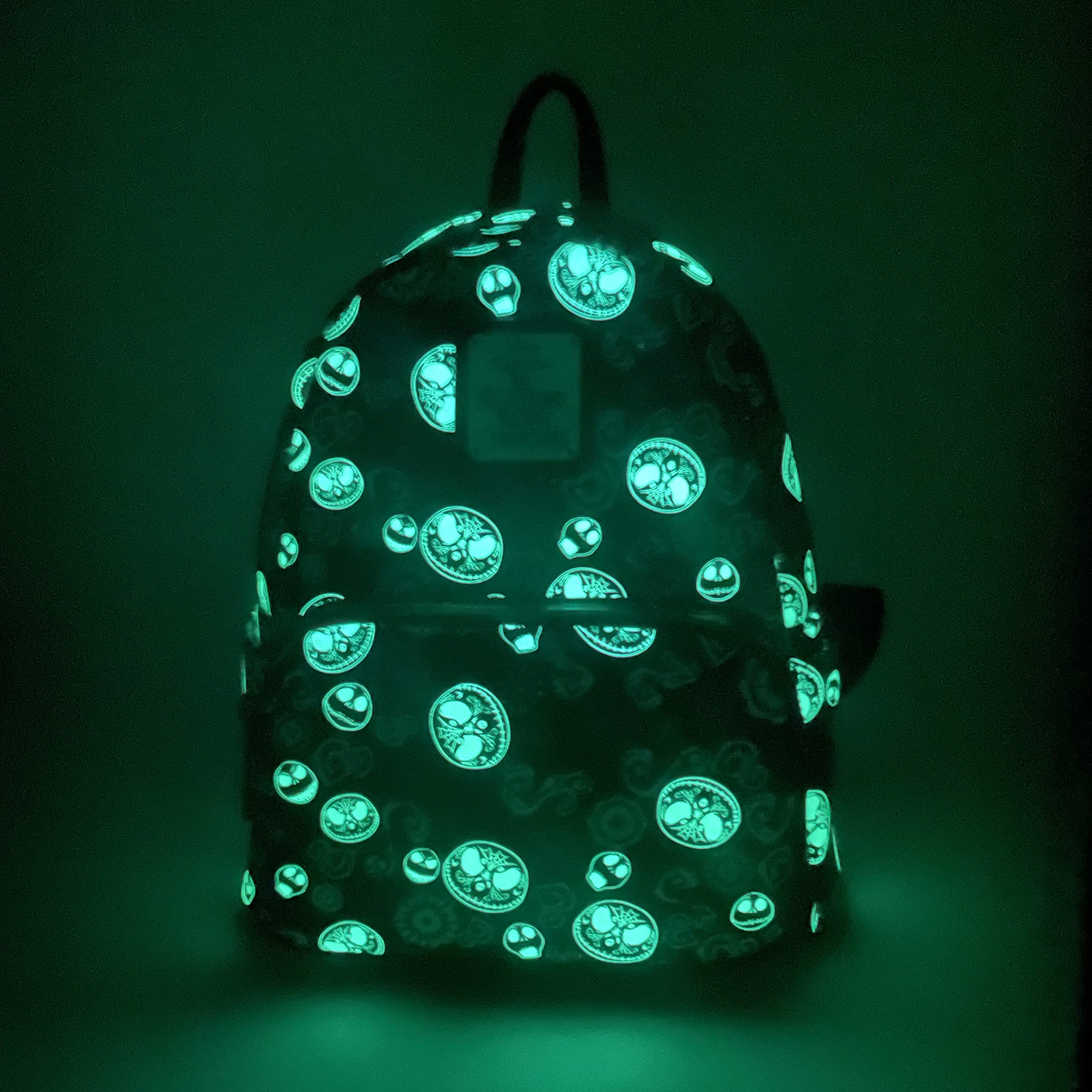 Loungefly Disney NBC Sugar Skull Jack Skellington Glow in the Dark AOP