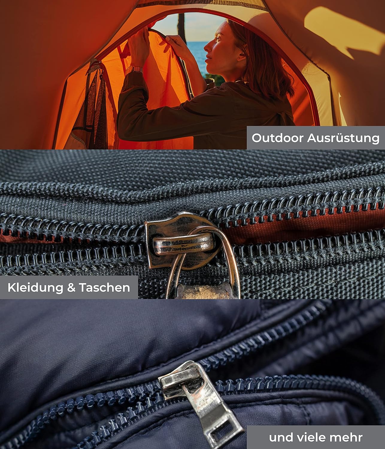 Munkees FixnZip: Fermeture Éclair Universelle Réversible - Gagnant du Prix ISPO! - Description