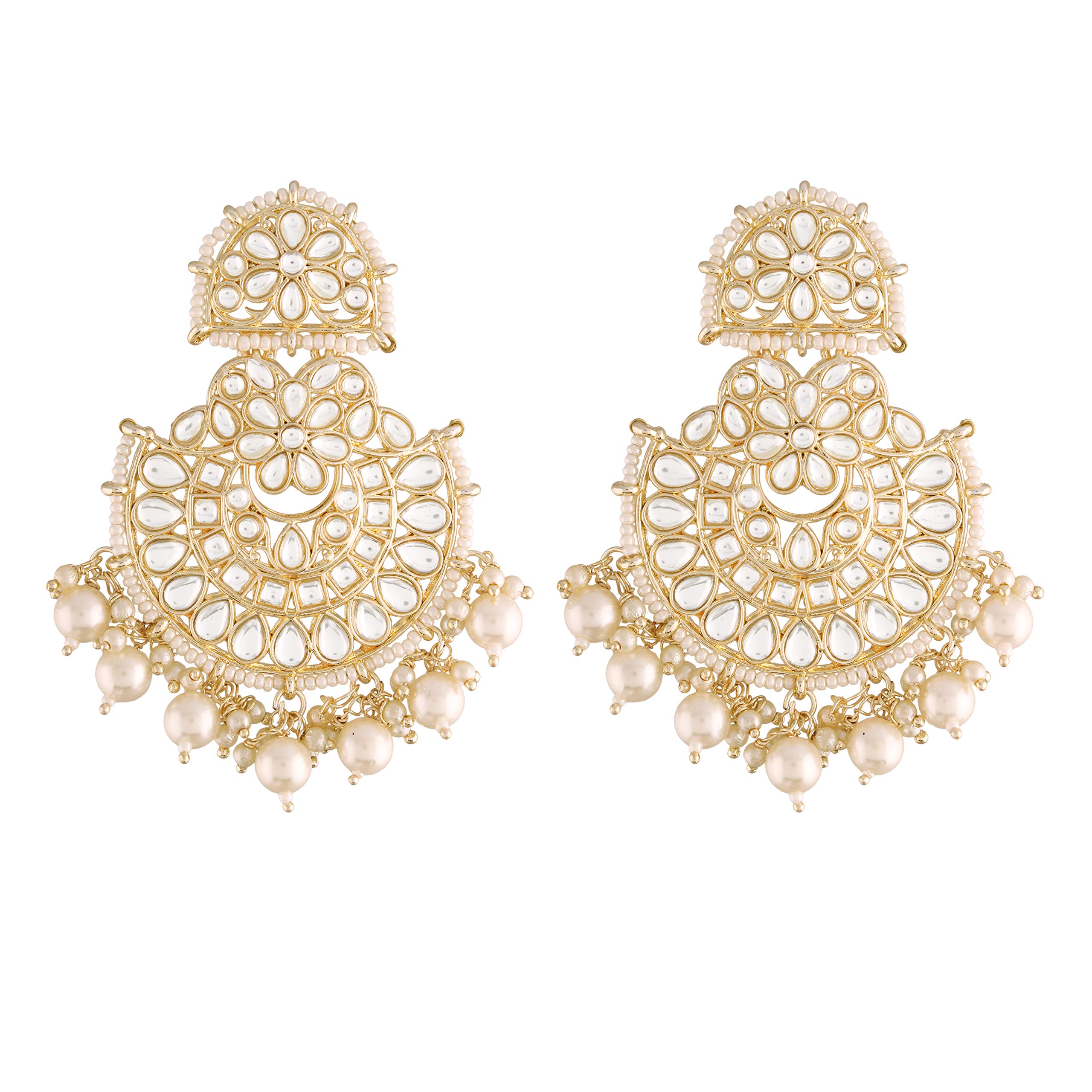 See full amazon price history chart for I Jewels 18K Gold Plated Traditional Handcrafted Earrings Encased with Faux Kundan & Pearl for Women/Girls (E2791W) I Jewels 18K Gold Plated Traditional Handcrafted Earrings Encased with Faux Kundan & Pearl for Women/Girls (E2791W) (B08X76874T) Amazon Price History, Amazon Price Tracker