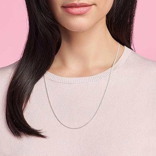 Miniatura 3 de PANDORA Collar de cadena de bordillos Compatible con dijes de PANDORA Moments Regalo para ella Plata de ley Joyas para mujer Con caja de regalo