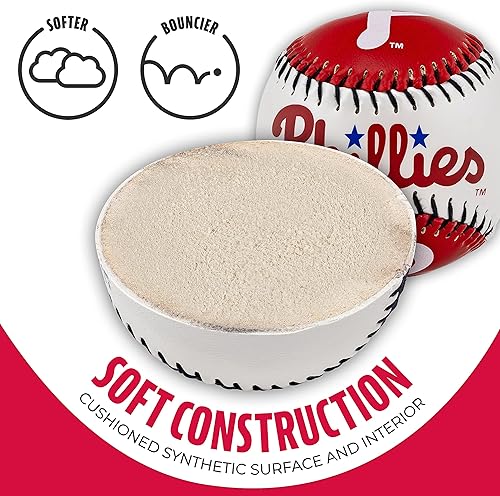 Vista 118 de Franklin Sports MLB Team Soft Baseballs - Team Logo - Fan Shop Toy Baseball for Kids - Decoration for Desks and Office