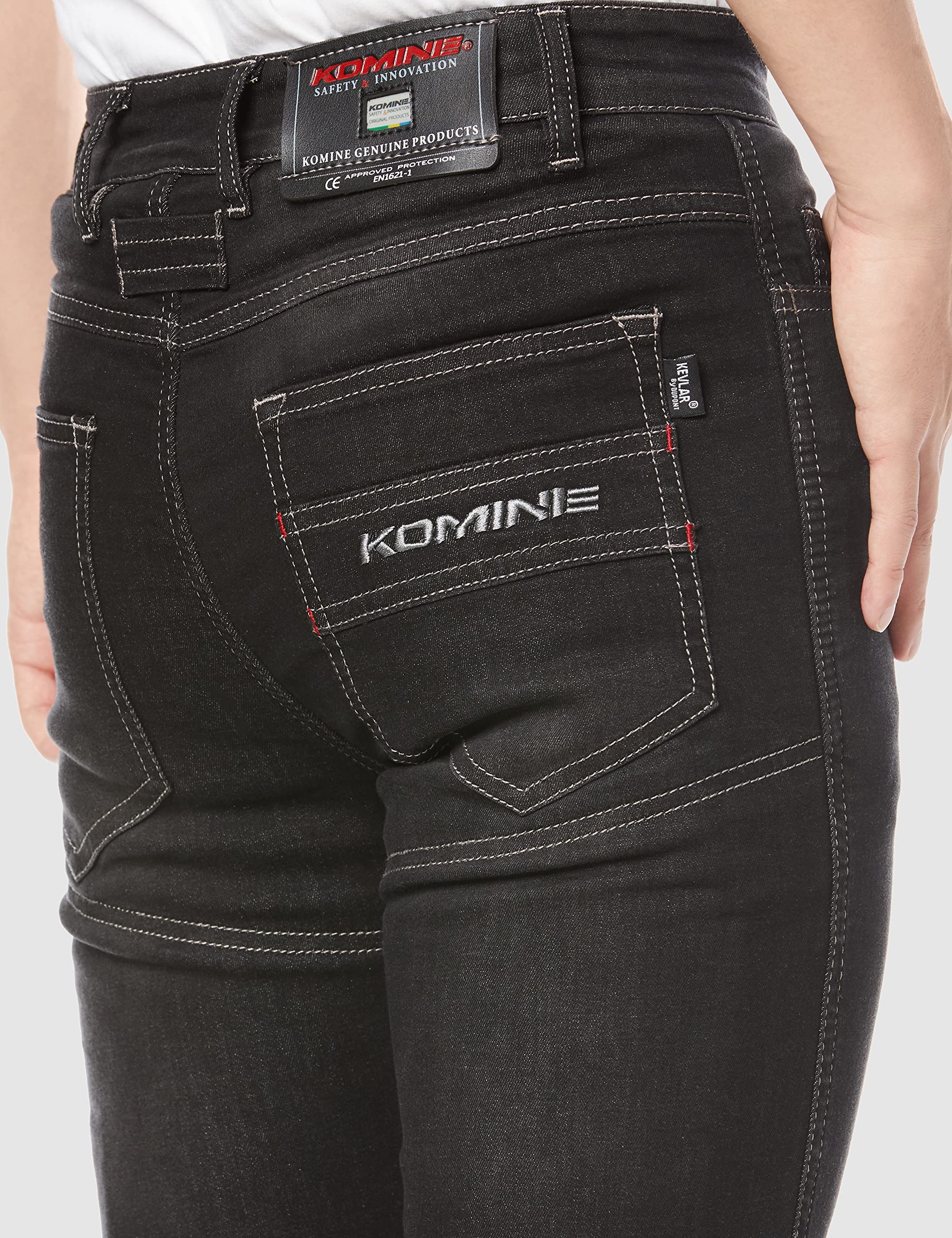 Amazon | コミネ(KOMINE) バイク用 パンツ フルイヤーKVデニム