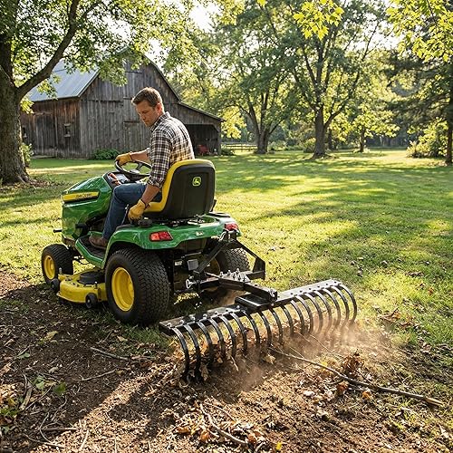 Miniatura 2 de IMPACT IMPLEMENTS® Rastrillo de Campo Cat-0 con Púas de Acero de Resorte para Limpieza Rápida de Escombros del Campo, Hojas, Paja y Más. Diseños