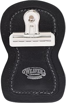 Weaver Leather Livestock Leather Show Number Holder, Black