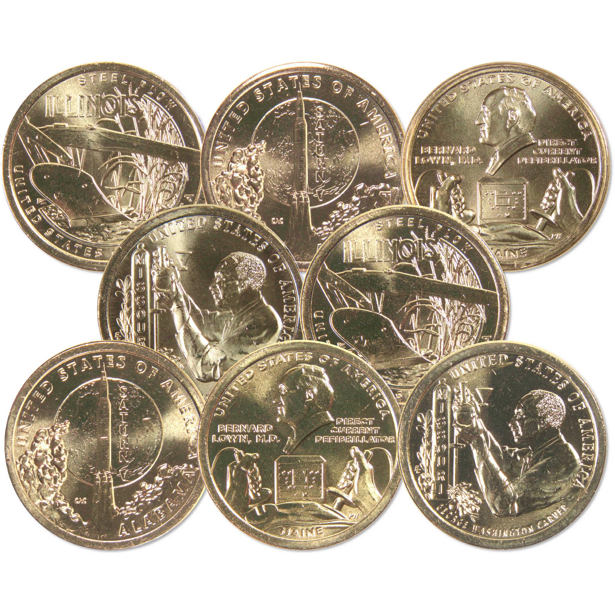 Amazon.com: 2024 P&D American Innovation Dollar 8 Coin Set