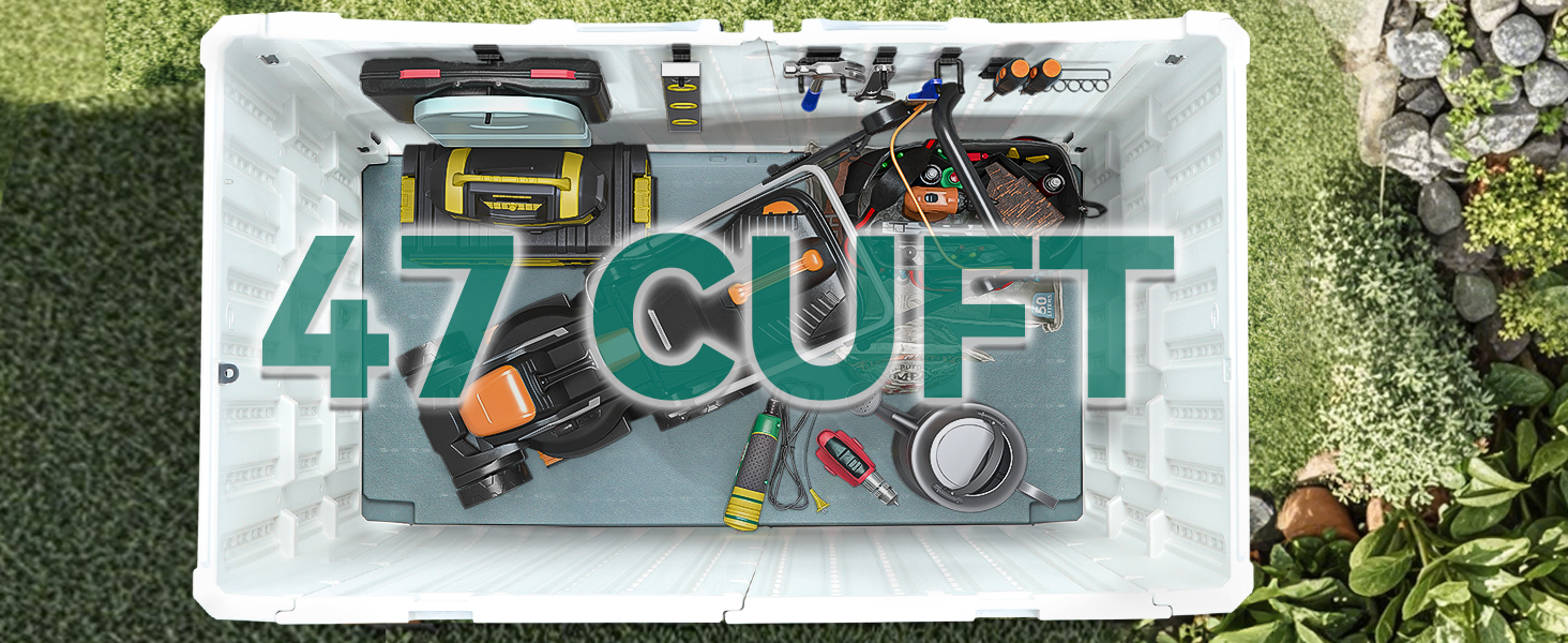 Amazon.com: YITAHOME Large Outdoor Horizontal Storage Shed, 47 cu