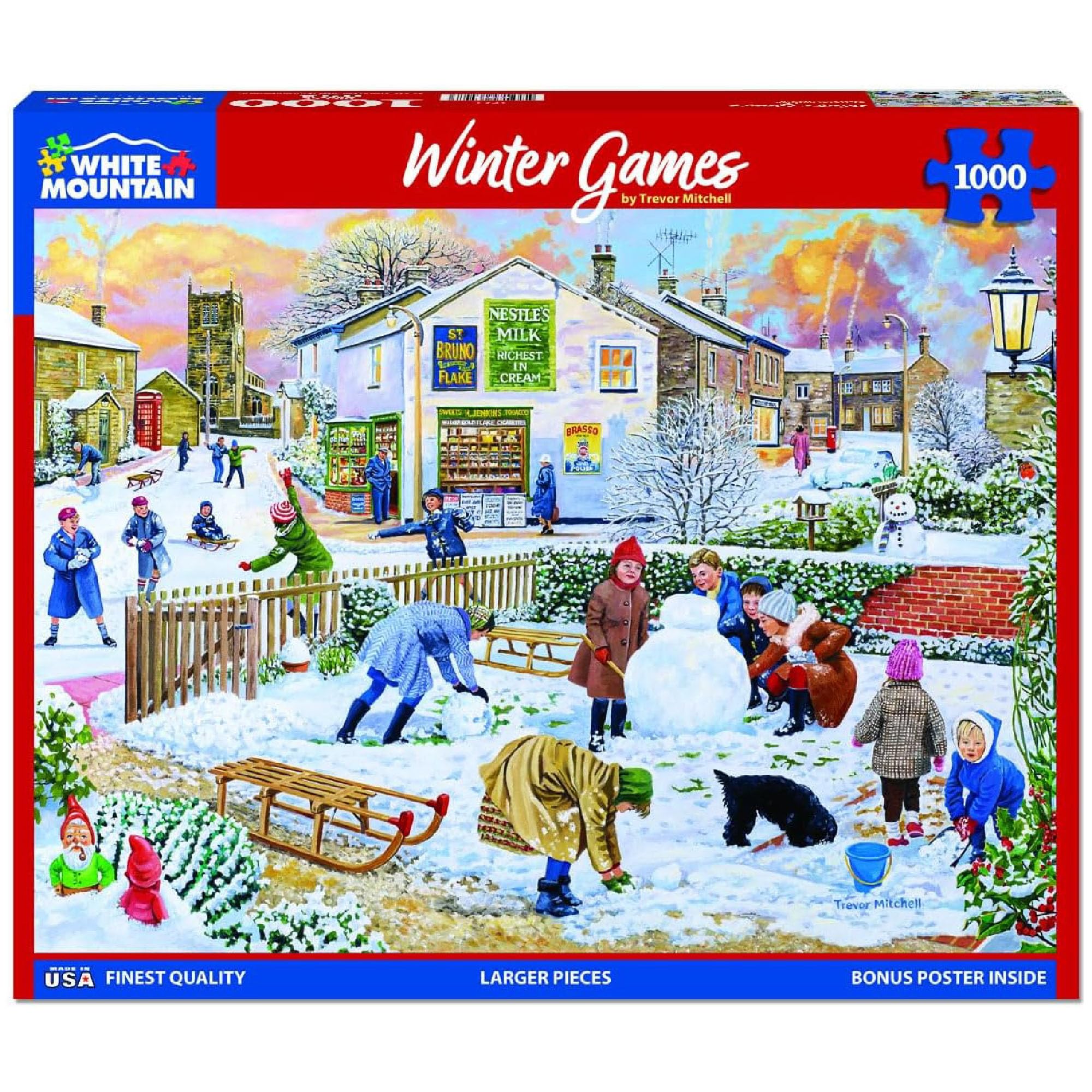White Mountain Puzzles Friends in Autumn - 1000 Pi... – Grandado