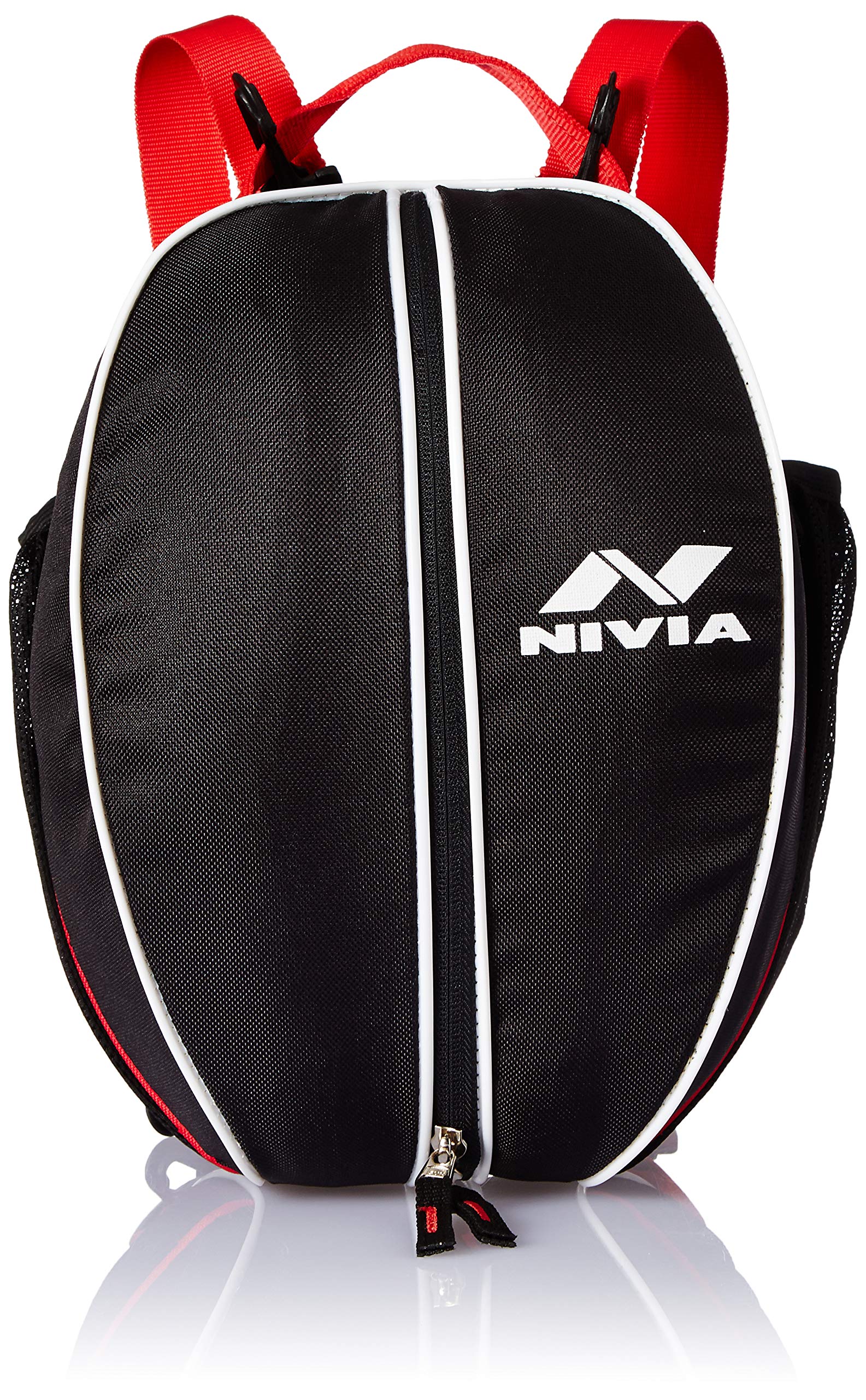 Bag, Ball Bag,PVC Coated mesh, Water Resistant Lightweighted Fabric, Highly Durable, 100% Polyester(Black/RED)-image-48