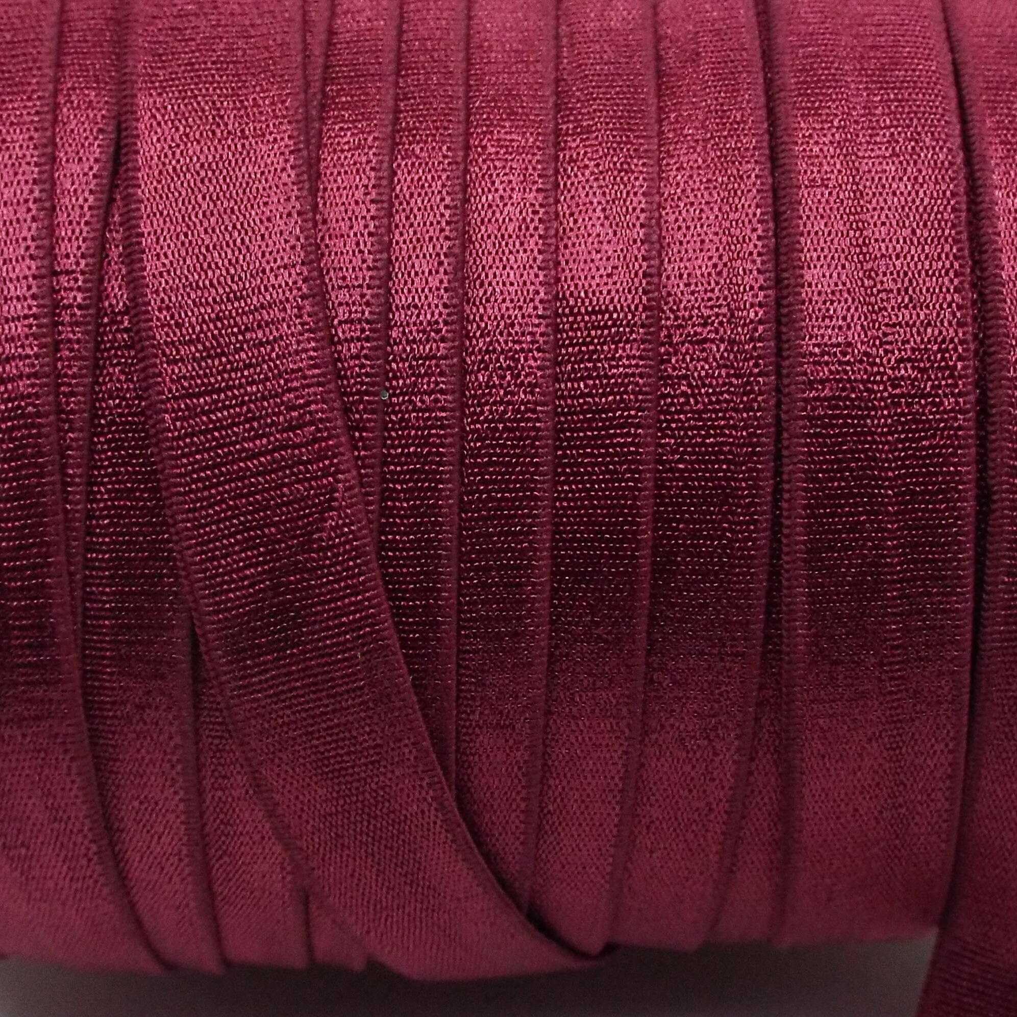 15mm Satin Elastic Soft Feel Lingerie Bra Strap 13 Colours BUY 1 2 4 Metres 902D, 72 Burgundy Wine, 2 Metres