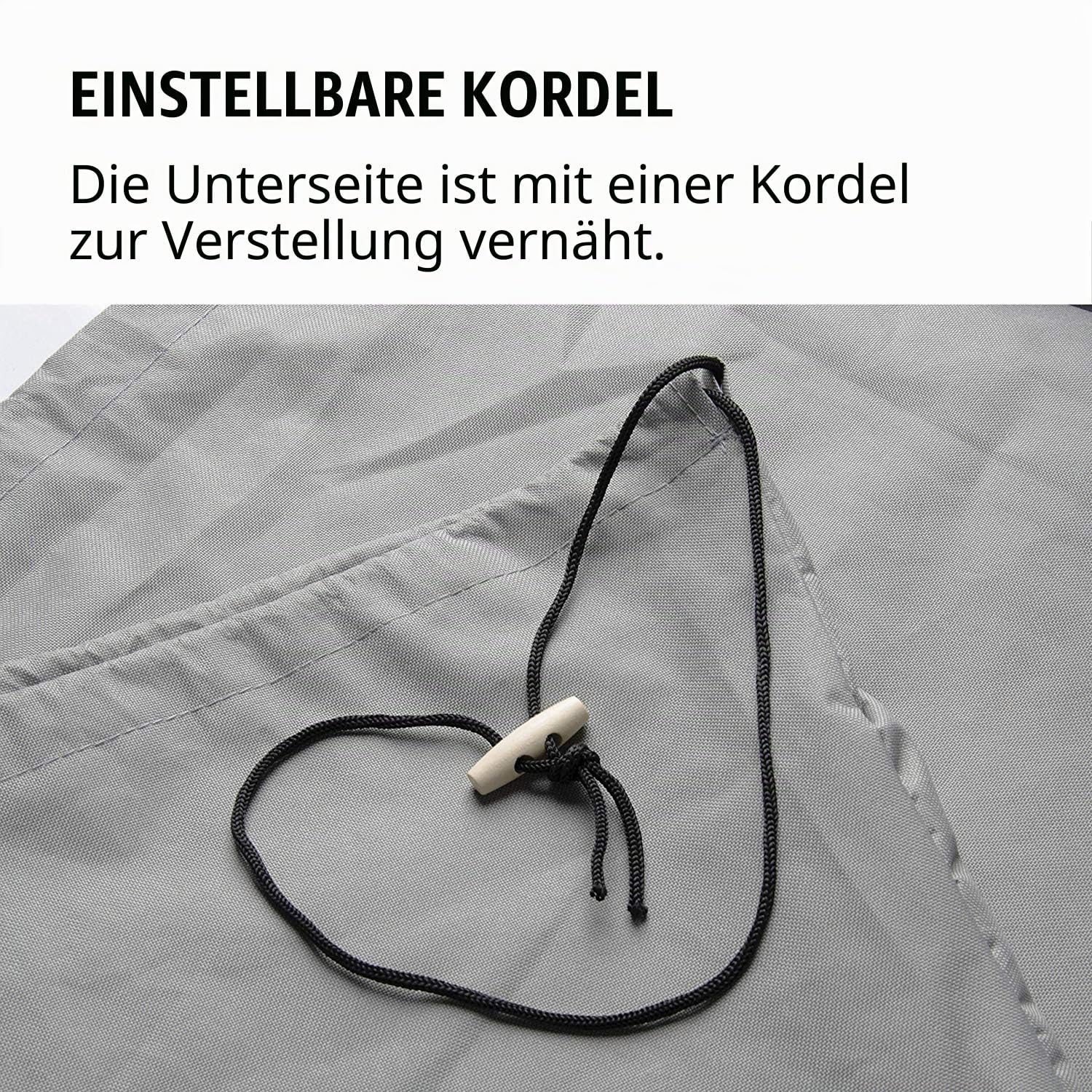 Abdeckung für Hängesessel/Schwingsessel/Hängekorb - Garten Rattan Wicker Hängesessel Wasserdichte Möbel Schutzhülle - Oxford 210D Gewebe und Innen mit PVC Beschichtet, 230*200cm, Grau