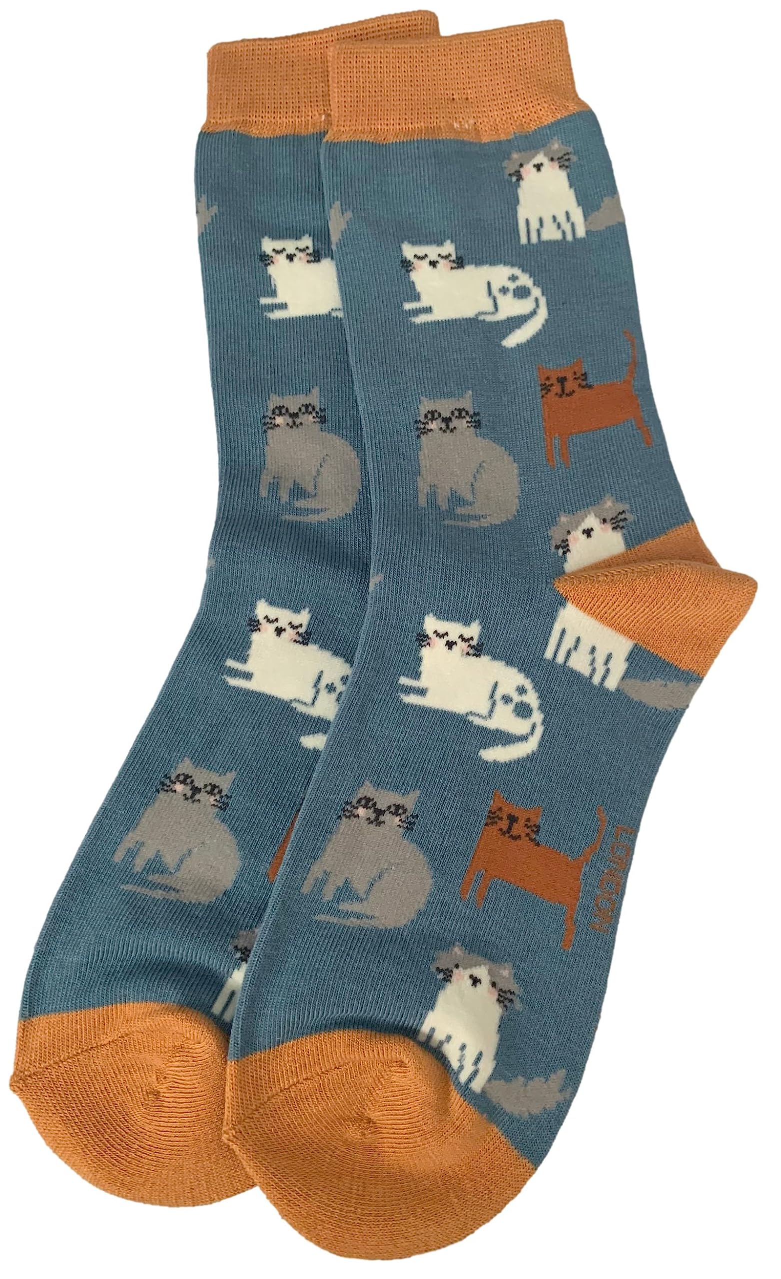 GenericPurple Possum® Cat Socks Ladies Cats Print Fun Novelty Bamboo Cotton Womens Cute Kitten Kitty Socks