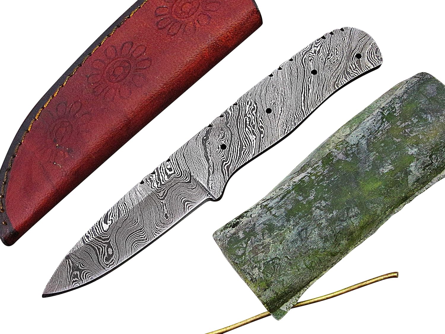 ColdLand Knives Damascus Steel Blank Blade Kit 7.25" as