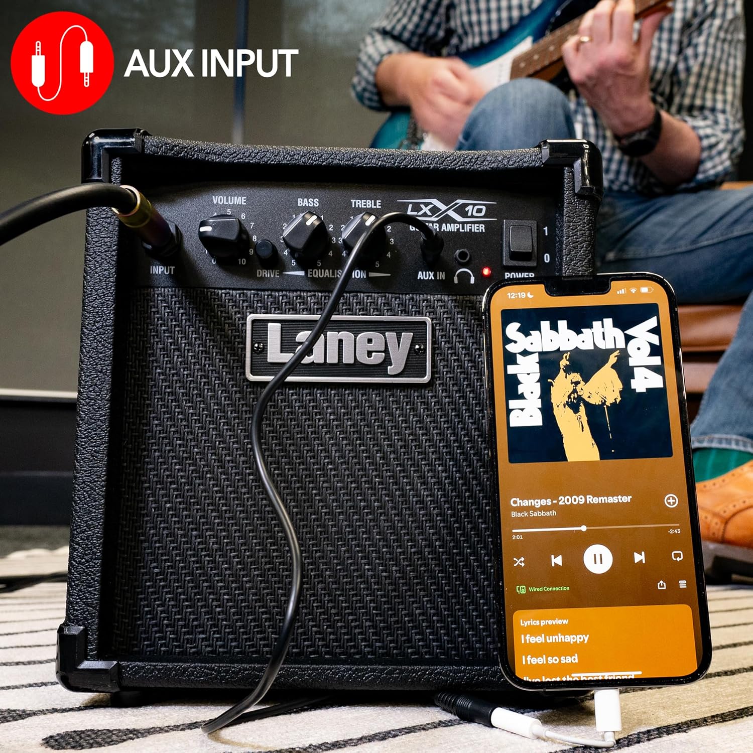 Laney LX10 Guitar Combo 10W 5 Inch Woofer, Black