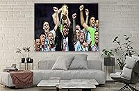 Vista 103 de SpiritualHands Póster de Lionel Messi, lienzo artístico de pared de Messi Argentina, carteles de fútbol de Leo Messi para dormitorio de niños