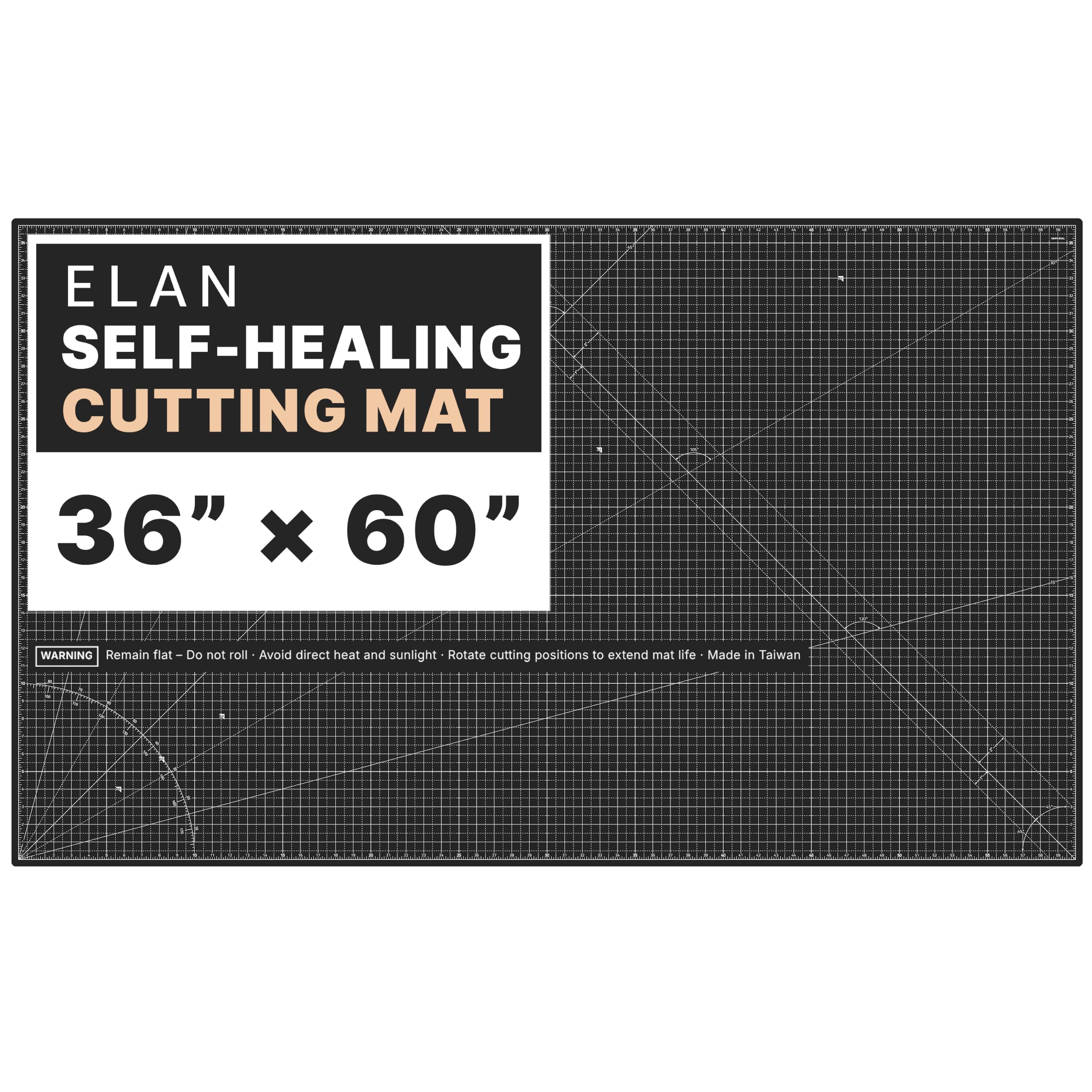 Elan Self Healing Cutting Mat - 9x12 Inch -13 Elan Self Healing Cutting Mat - 9x12 Inch -13