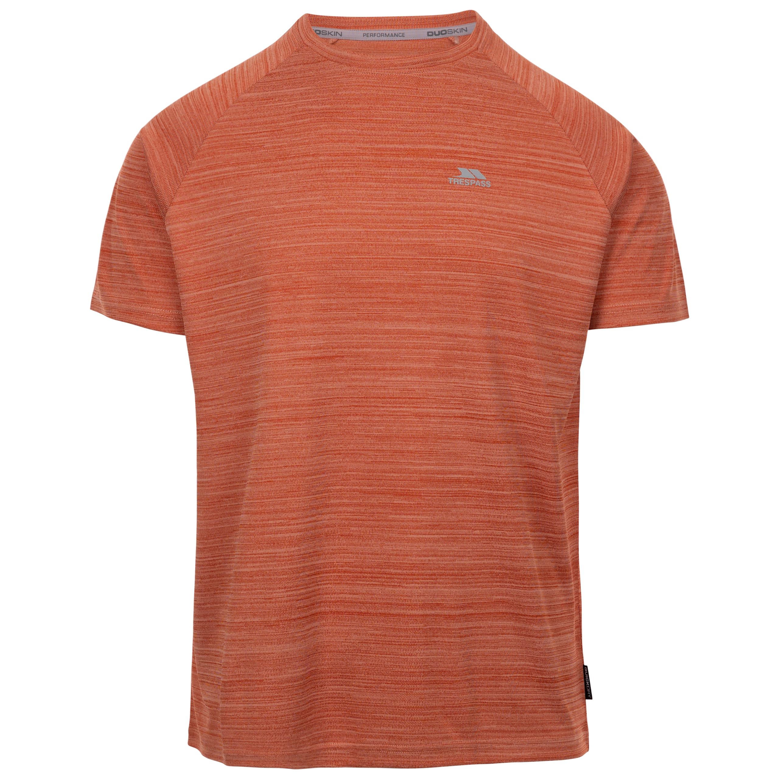 Trespass Men's Active Top Leecana - Quick Dry Activewear T-Shirt for Men, Moisture Wicking Gym Wear, 160gsm Lightweight Fabric with Printed Logo on Chest