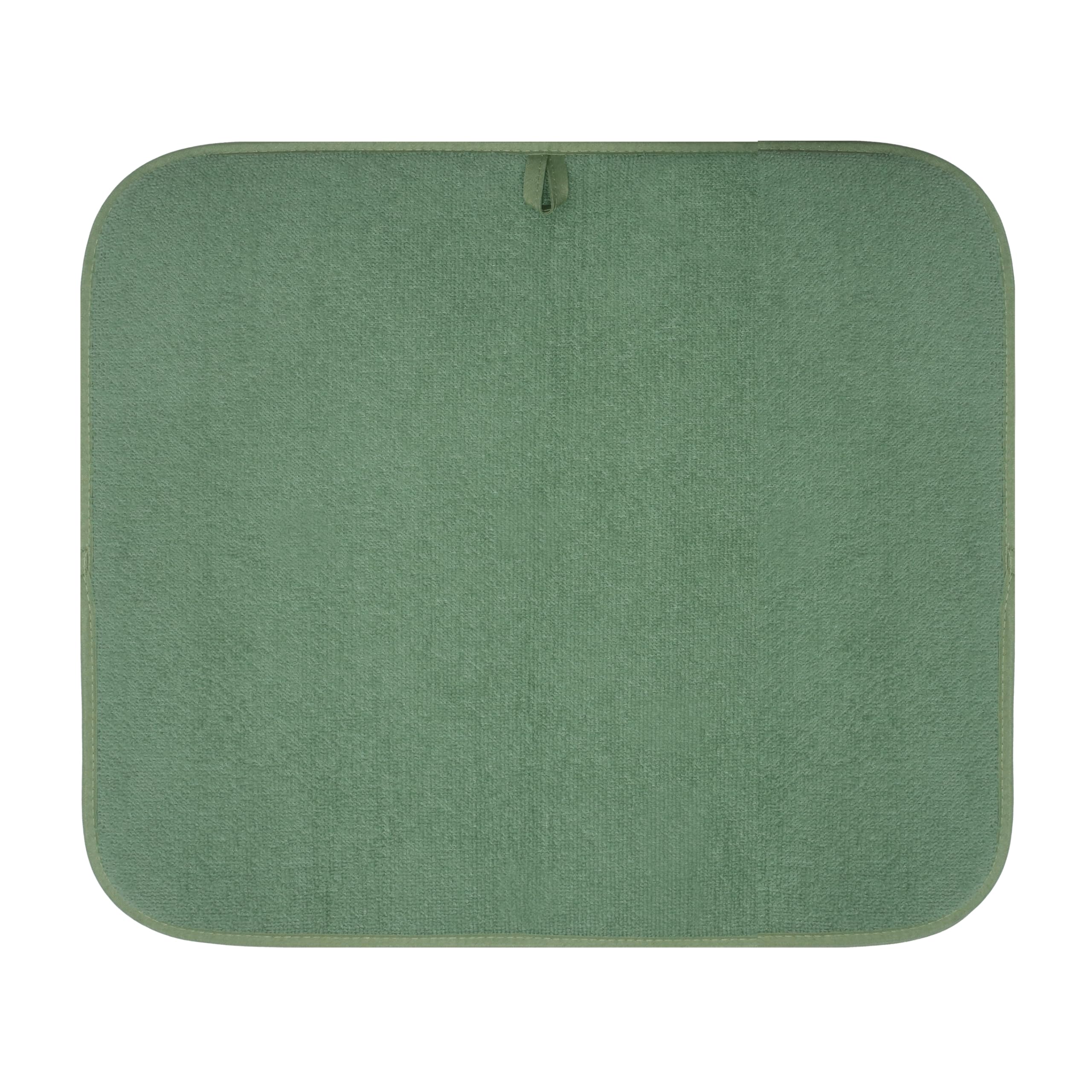 OGGI Saugfähige, wendbare Mikrofaser-Abtropfmatte für Küche, Geschirr-Trockenpad, 40,6 x 45,7 cm, groß, Salbei