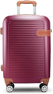 Mala de Bordo com 4 Rodinhas 360 Cor Vinho Aprovado ANAC (55x35x20)