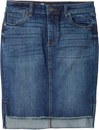 Amazon.com: KUT de la falda alta baja Kloth Connie Fray Hem, 4 : Ropa,  Zapatos y Joyería