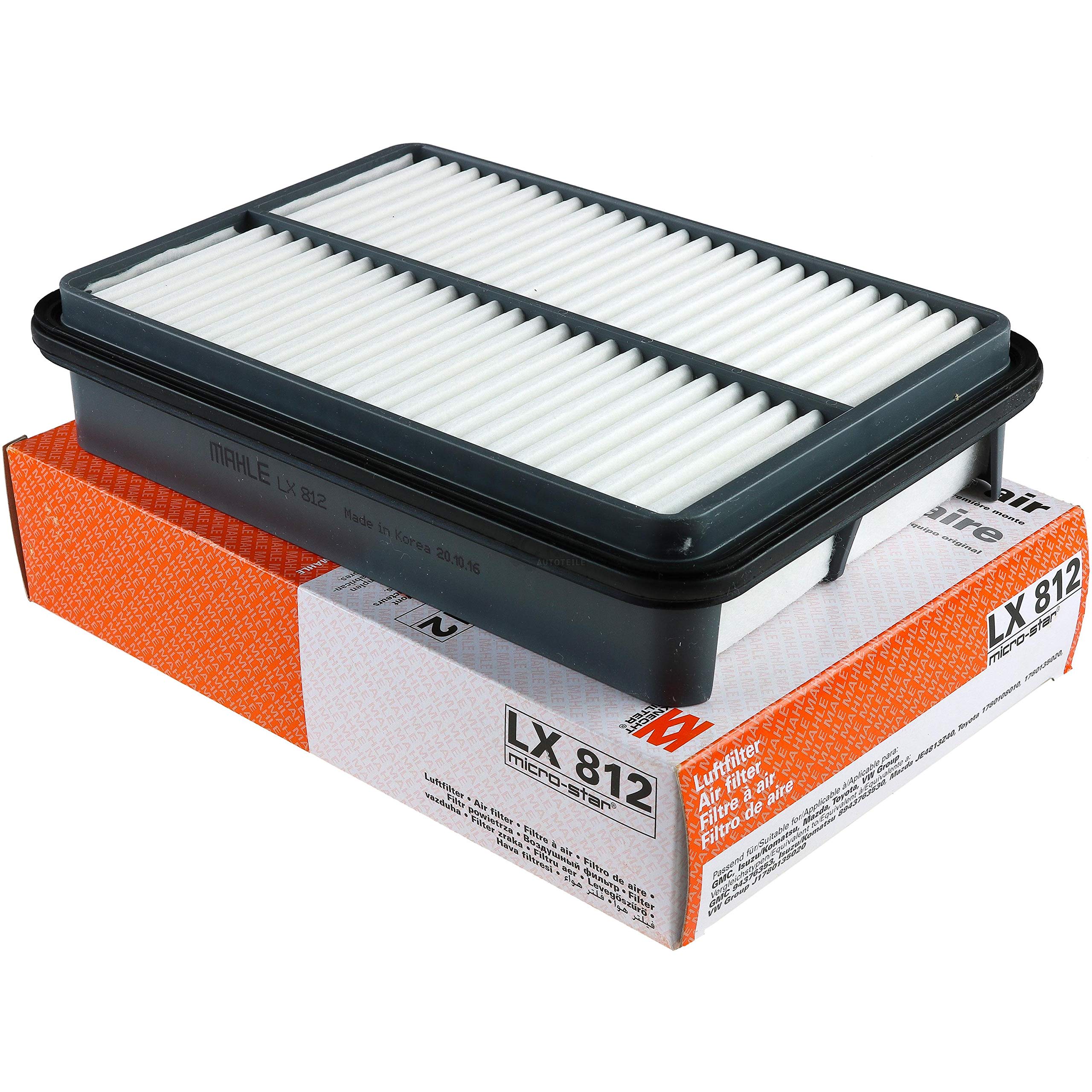 Paquete de inspección Kit de mantenimiento con filtro de aceite OC 196, filtro de aire LX 812, filtro de cabina LA 424, tornillo de cierre