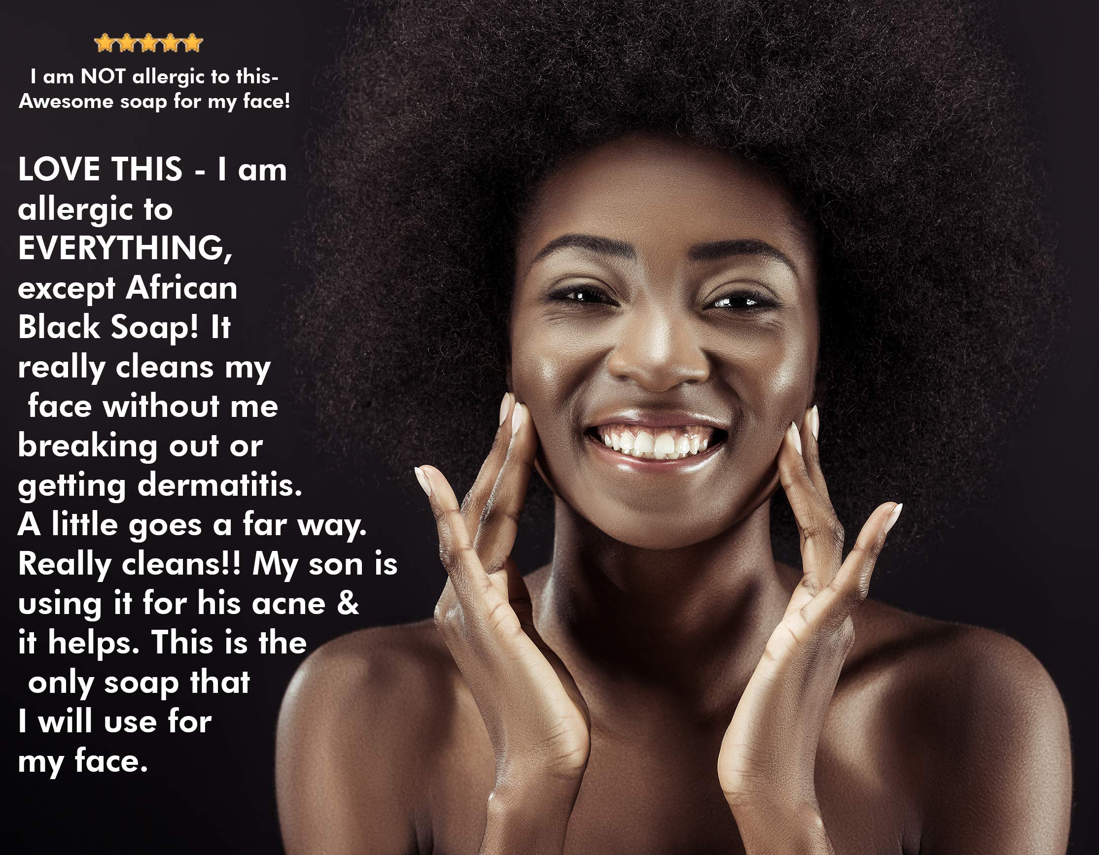 African Black Soap Use as a Body and Face Wash Melt the Bar to Make