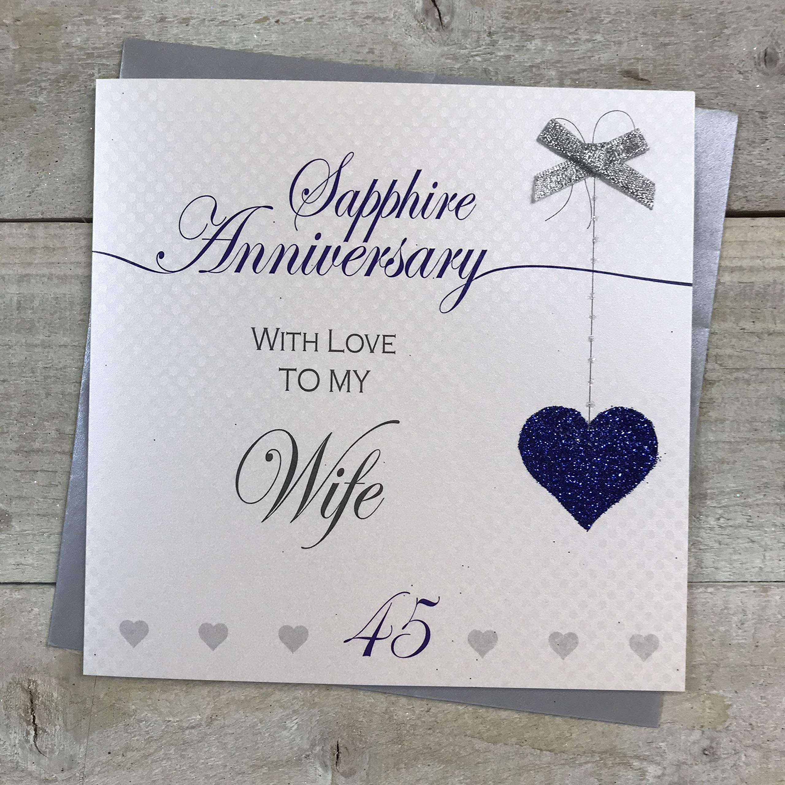 White Cotton Cards PD192-5 - Biglietto per 5° anniversario di matrimonio, motivo: uccelli e albero di legno