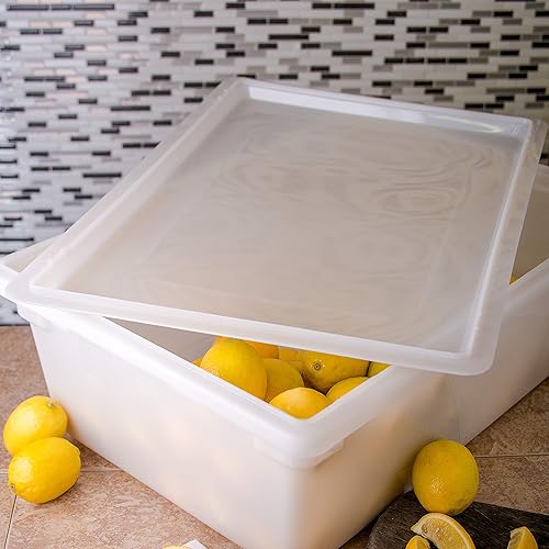 Miniatura 8 de Carlisle FoodService Products Storplus - Tapa para contenedor de almacenamiento de alimentos con diseño apilable para catering, bufés, restaurantes,