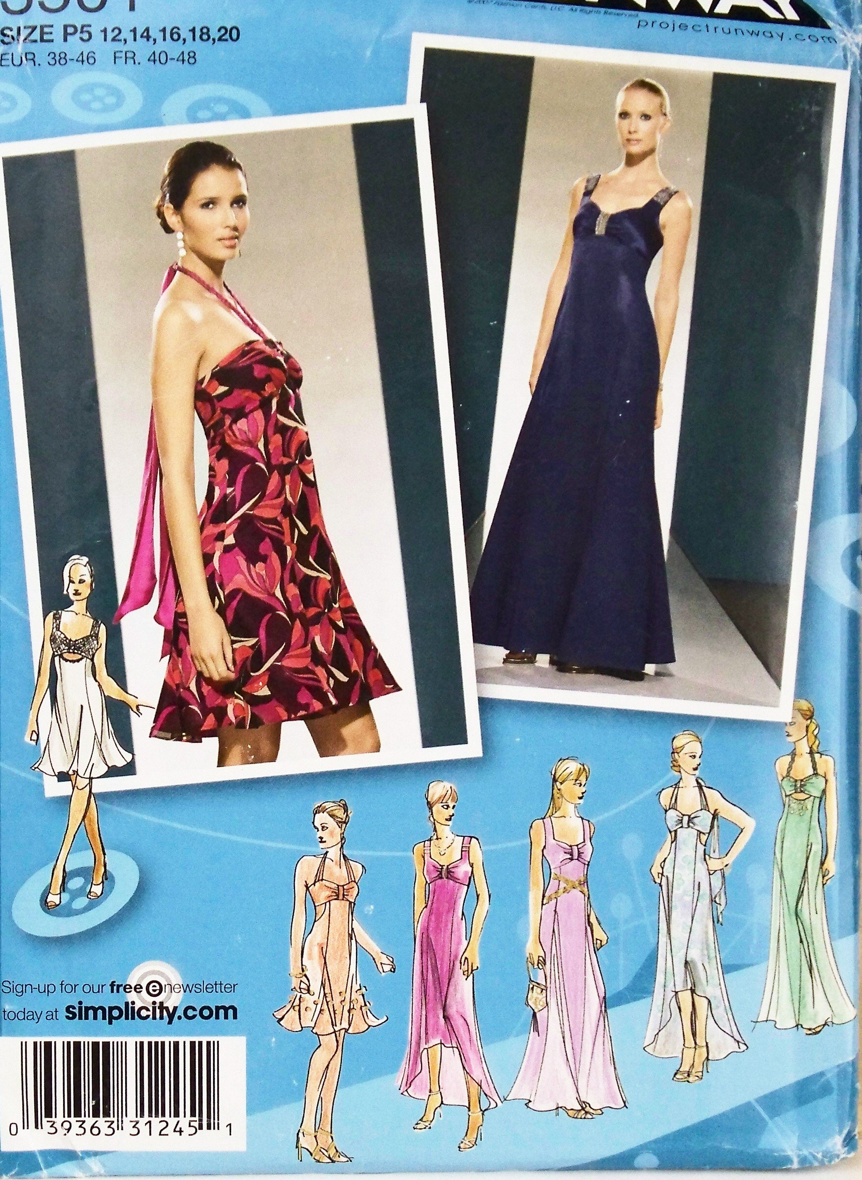 Patron de robe Simplicity 3501 pour créer une tenue d'été fluide
