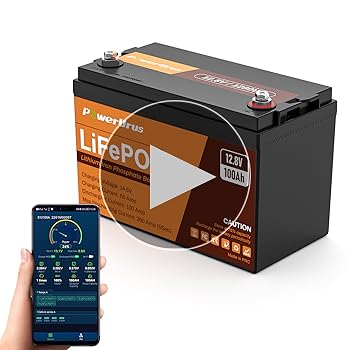 Amazon.com: 12V 100Ah LiFePO4 Lithium Battery with Smart APP