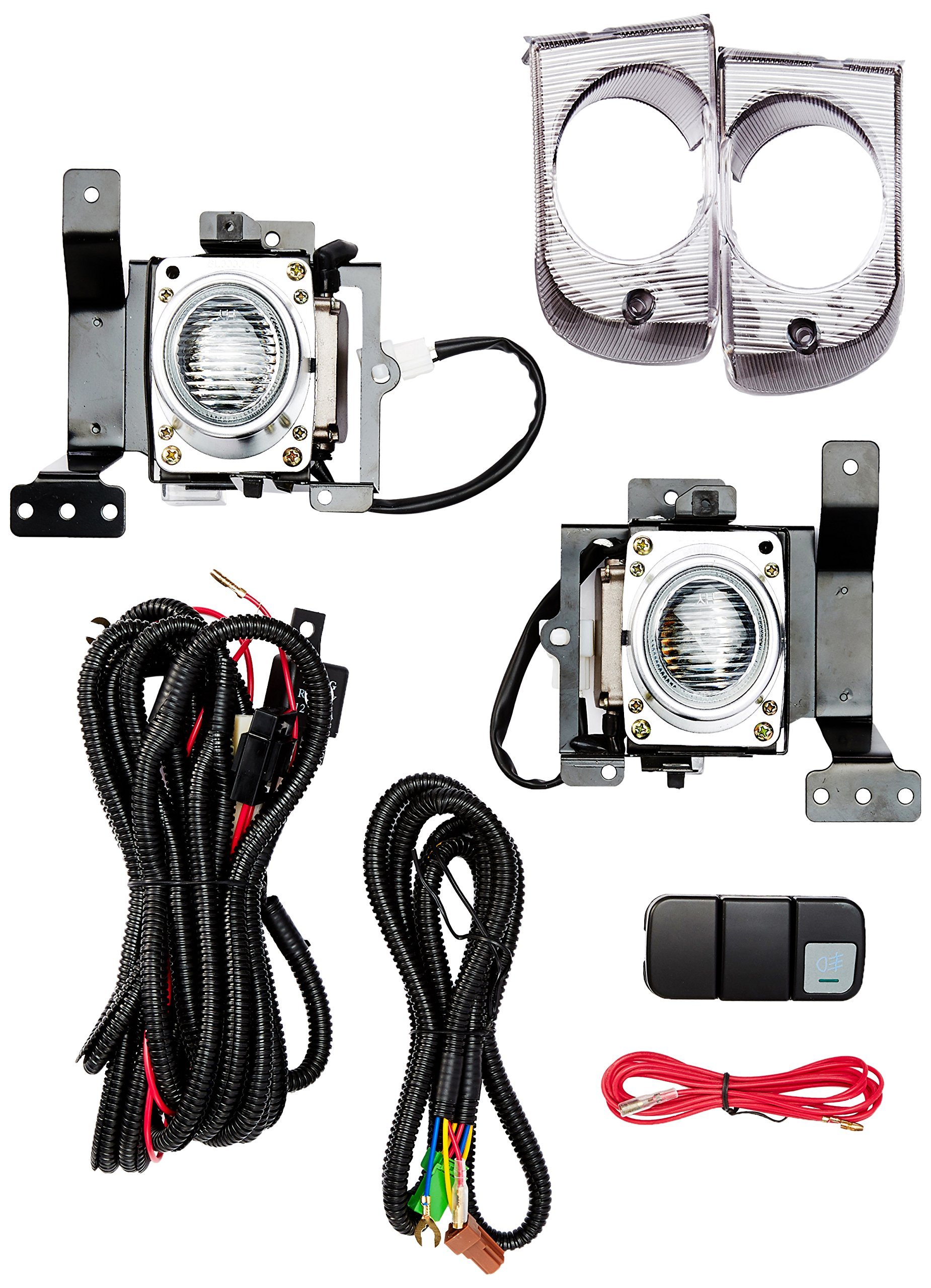 Spec-D Tuning LF-CV924OEM Honda Civic 4Dr Bumper Fog Lights Lamps+Relay+Switch