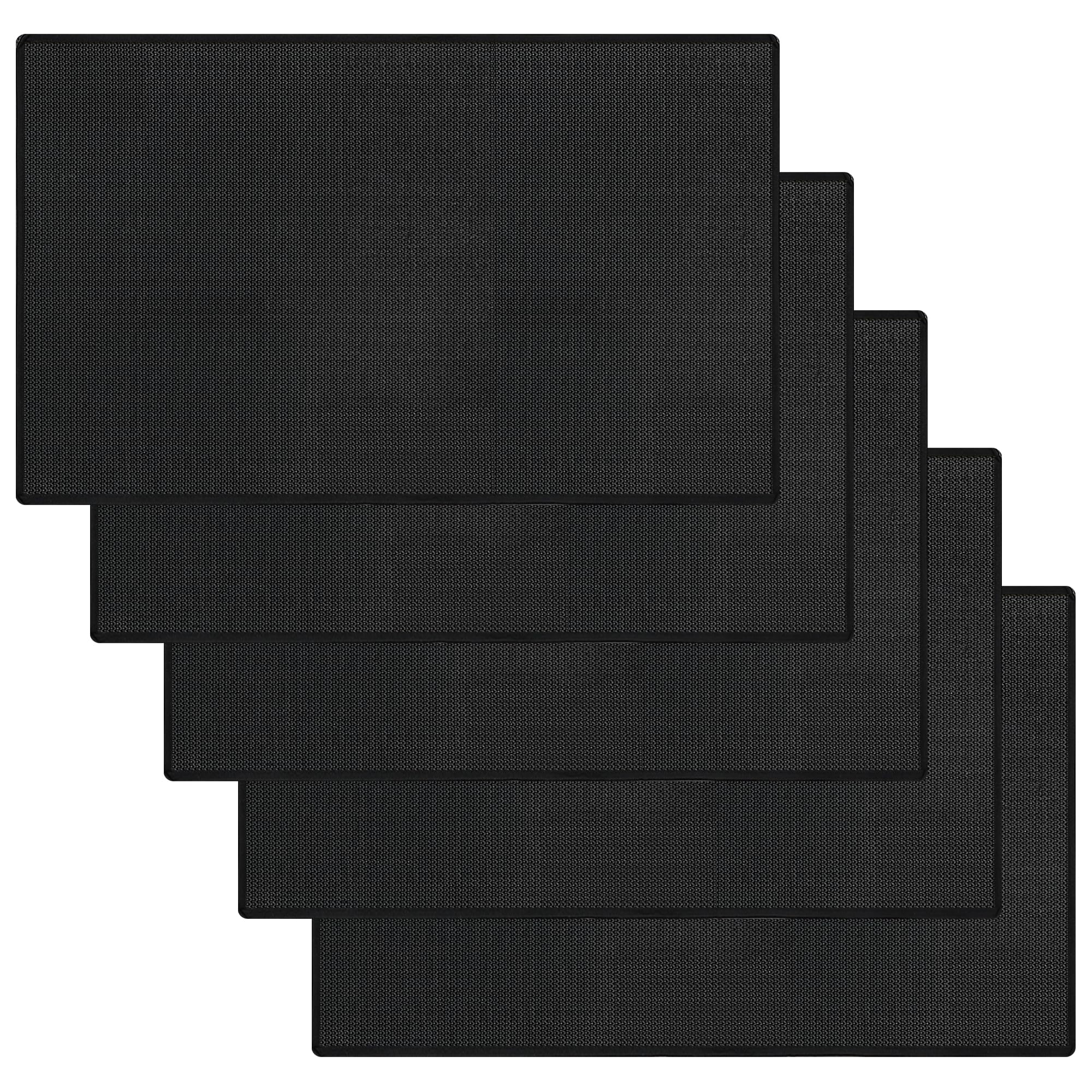 5 Pack SAFE TECH Fireproof Fireplace Mat, Fire Tested 1.2 x 1.8m Extra Large Hearth Rugs for Fireplaces Floor Mat up to 550°C - Non-Itchy Heavy Duty BBQ Fire Proof Floor Protection Mat
