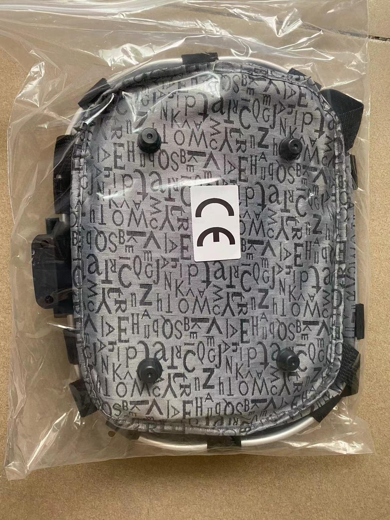 Cesta para Delantero de Bicicleta Extraíble de Lienzo, Cesta de Transporte para Mascotas, Marco de Aleación de Aluminio (Plateado)