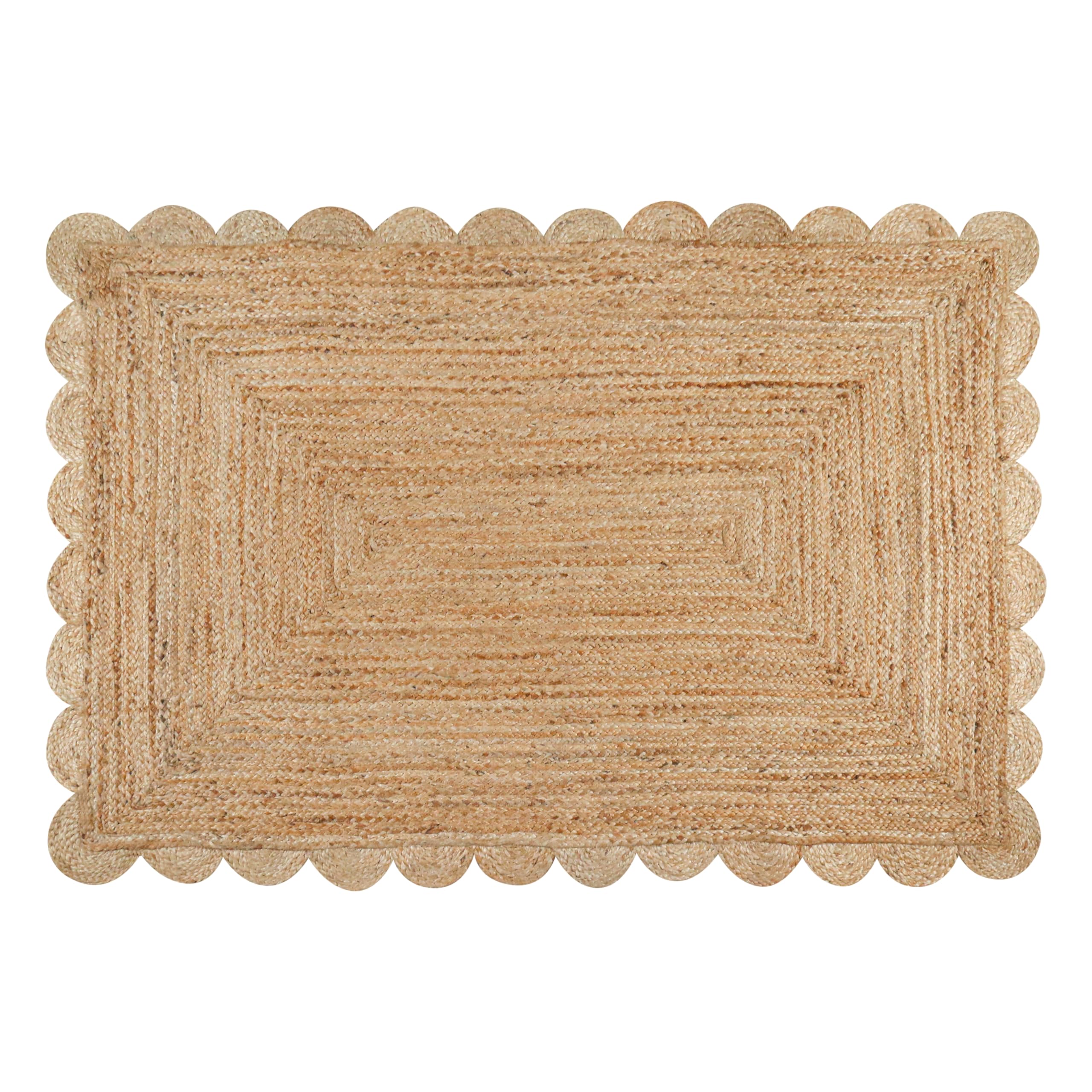 Savi Home Scalloped Jute Rug