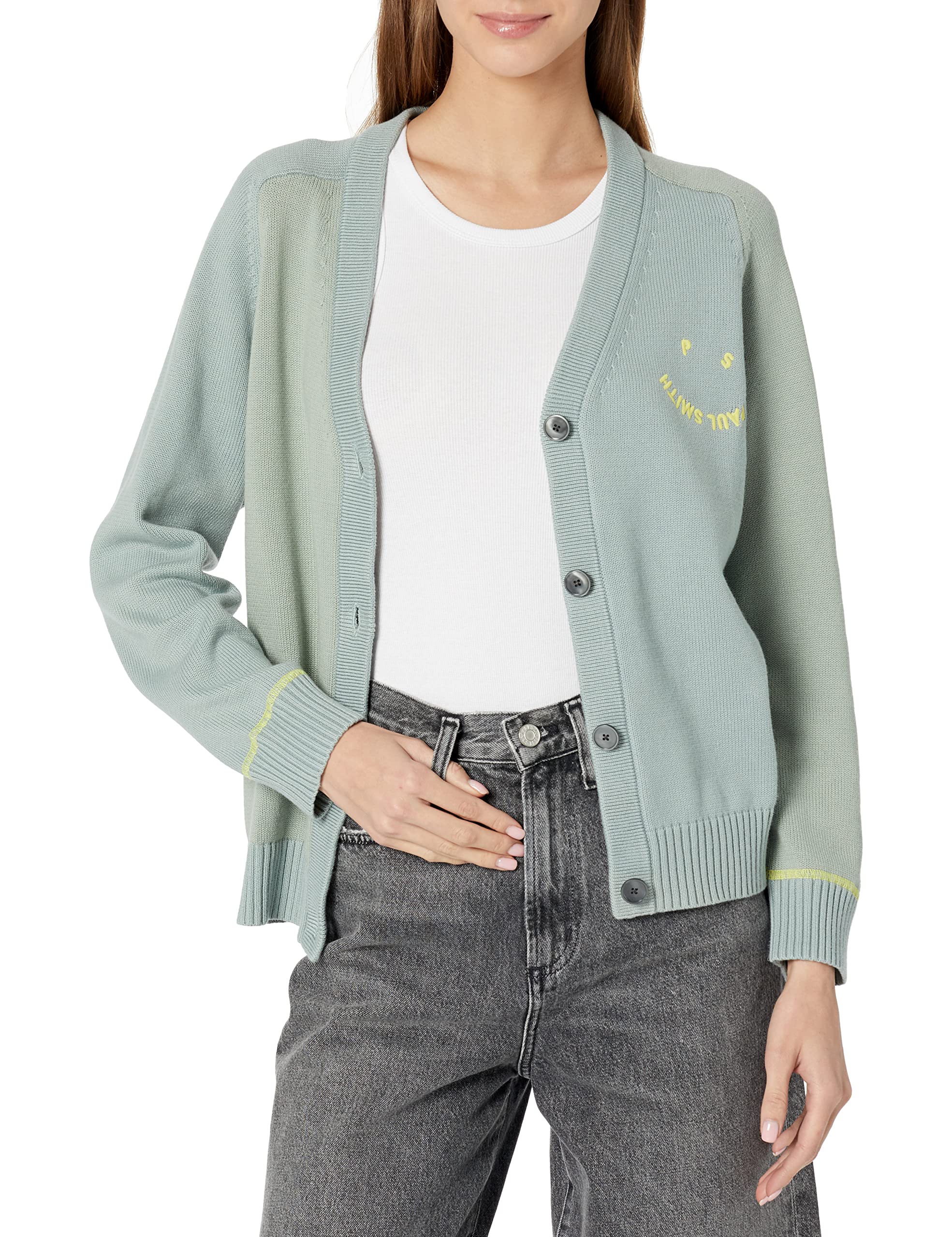 関税込み】Paul Smith カーキ ジップスルー カーディガン 関税込み】Paul Smith カーキ ジップスルー カーディガン