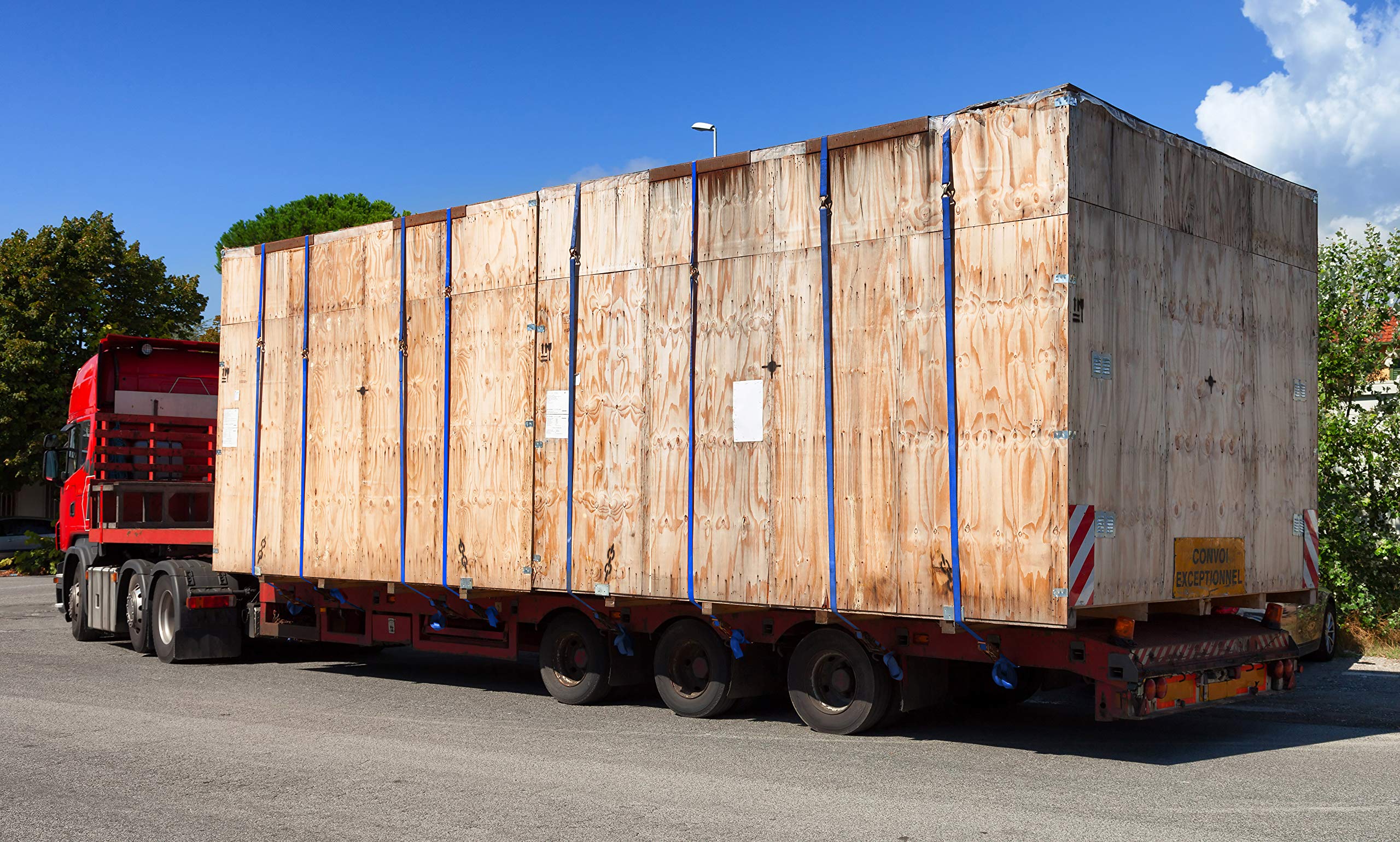 Sangle a cliquet 50mm 9m avec Crochets J 5000kg en U | Lot x2 + 4 Protections + Sac | Sangles d'Arrimage Poids-Lourd pour Transporteur, Camion, Remorque | STF 350daN Qualité Professionnelle EN 12195-2