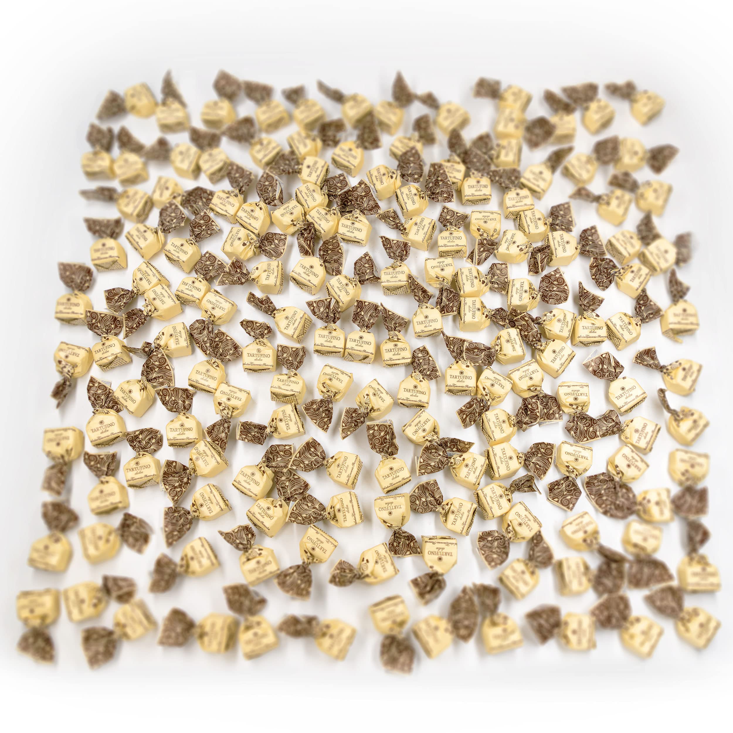 GUSTONE. Tartufini Dolci Nero Antica Torroneria Piemontese 140 Stück 1kg | glutenfrei, Zartbitterschokolade Piemont Haselnüssen, Schokoladentrüffel, ausgedehnte Reifezeit für volles Aroma, 41% Kakao