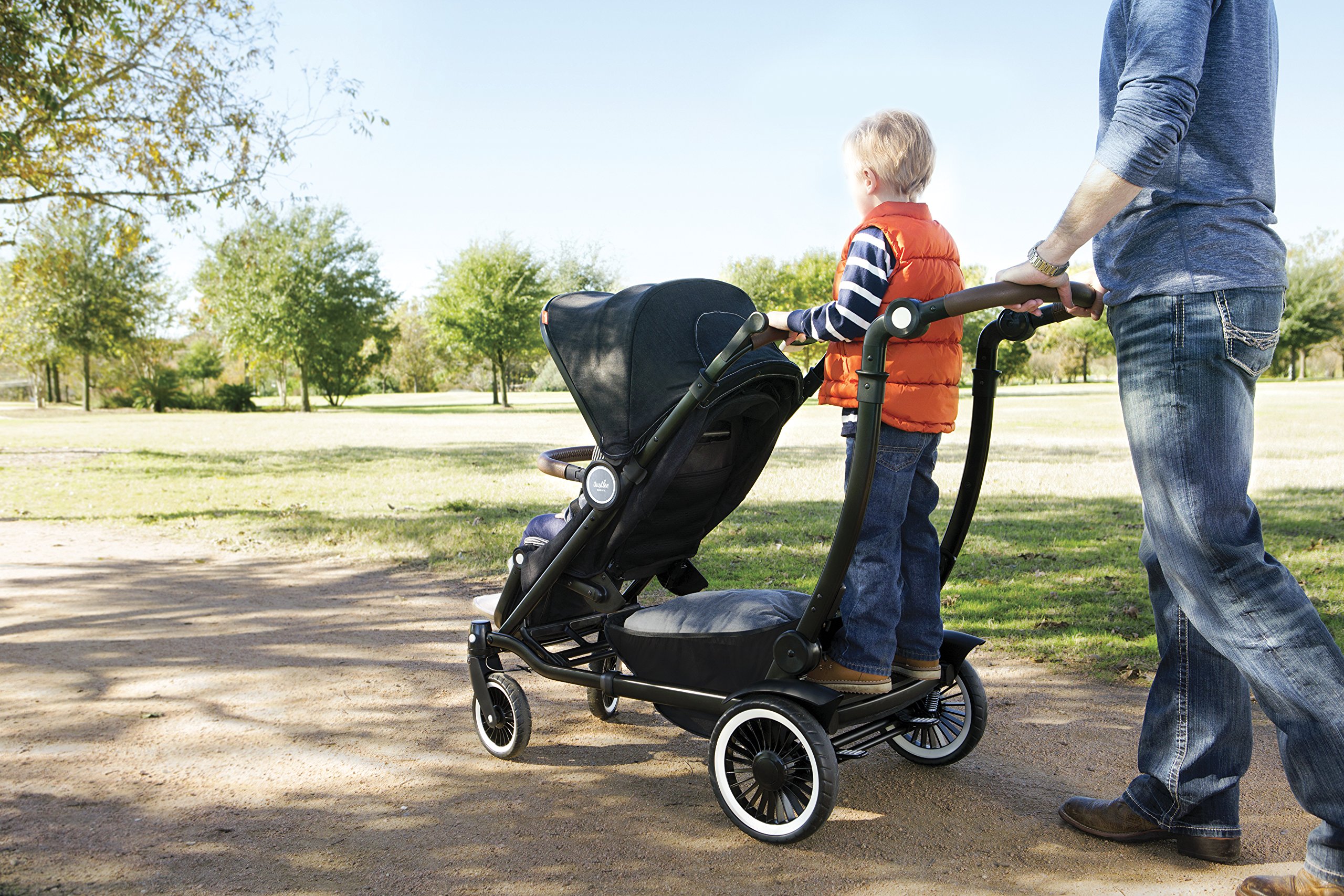 entourage sit and stand double stroller