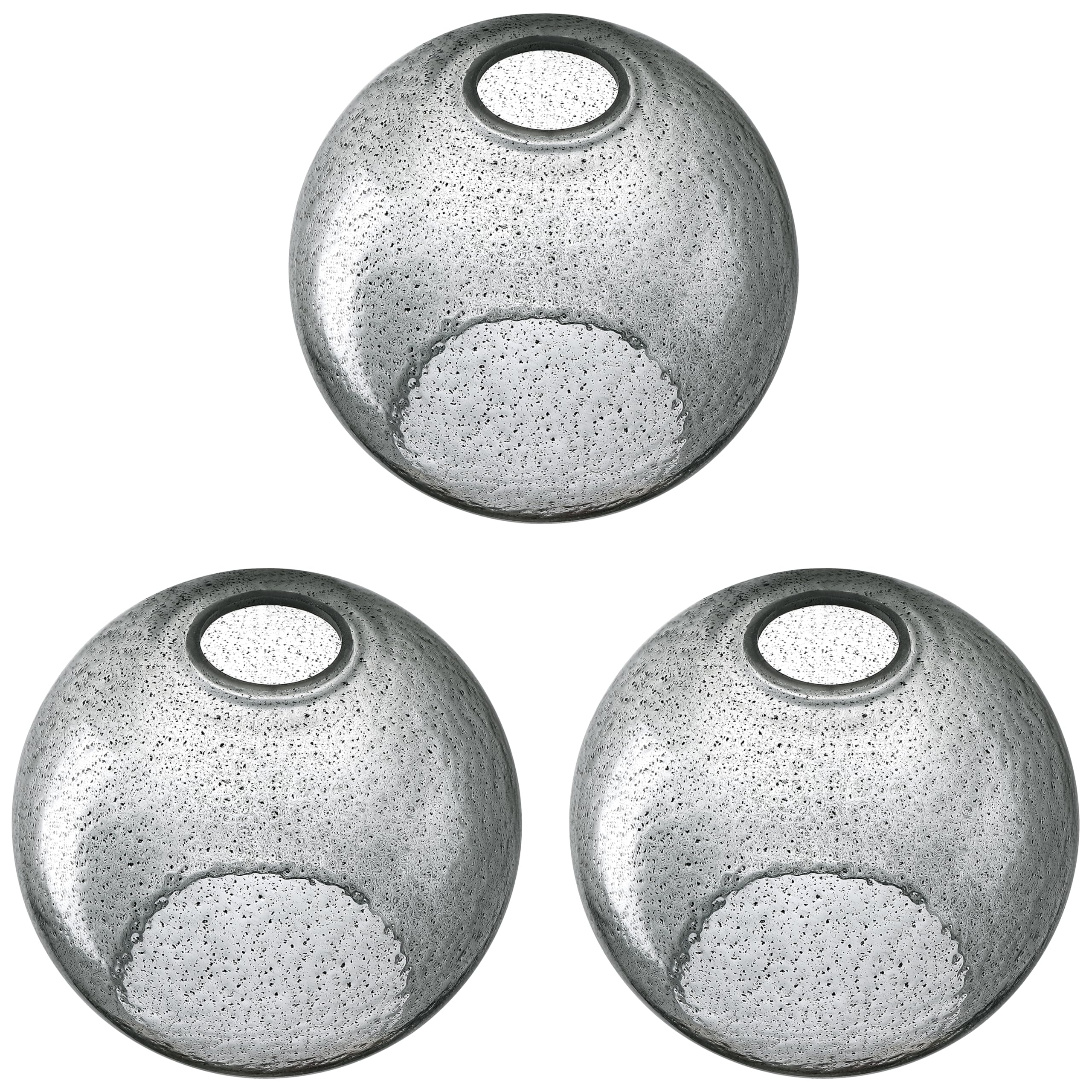 3 Pack 6.3" Replacement Black Pink Seeded Glass Shade Fixture for Wall Sconce Pendant Ceiling Light Chandelier Replacement Shade